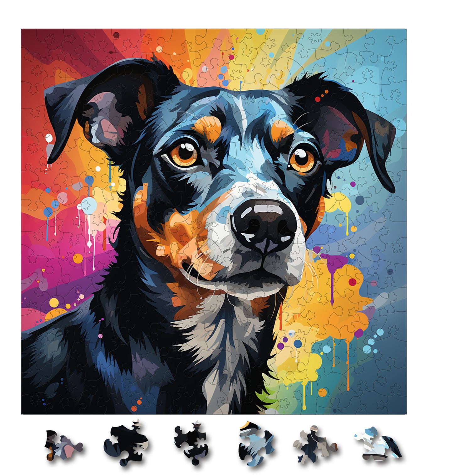 Puzzle cu Caini - Rat Terrier 4