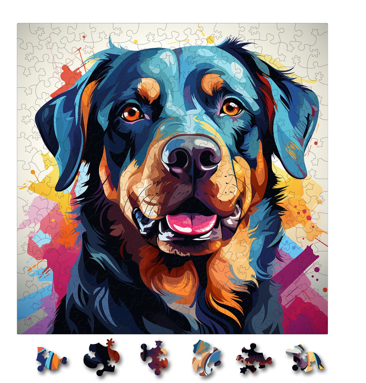 Puzzle cu Caini - Rottweiler 2