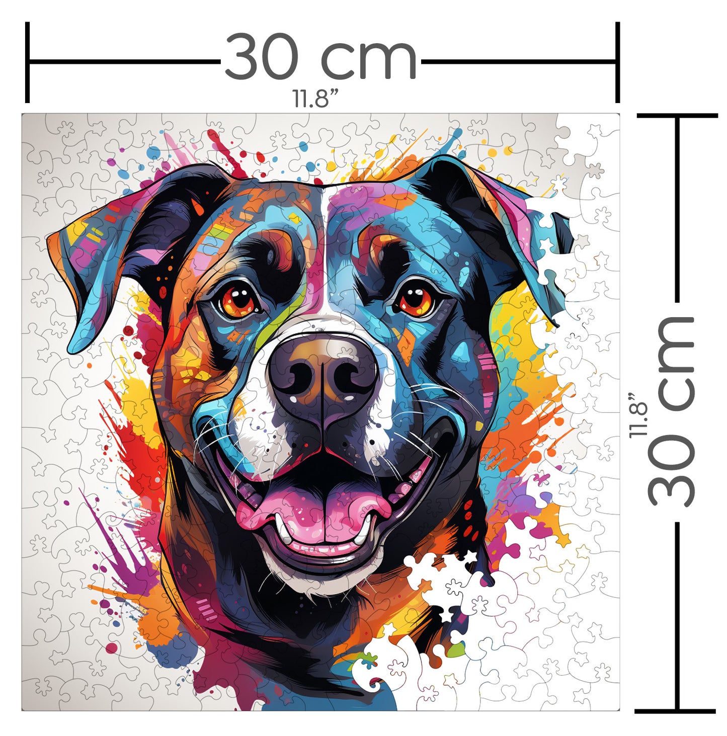 Puzzle cu Animale - Caini - Staffordshire Bull Terrier 3 - 200 piese - 30 x 30 cm