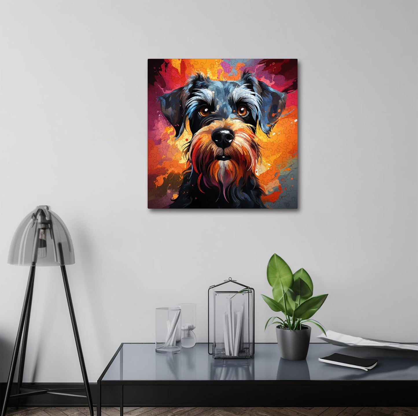 Puzzle cu Animale - Caini - Standard Schnauzer 4 - 200 piese - 30 x 30 cm