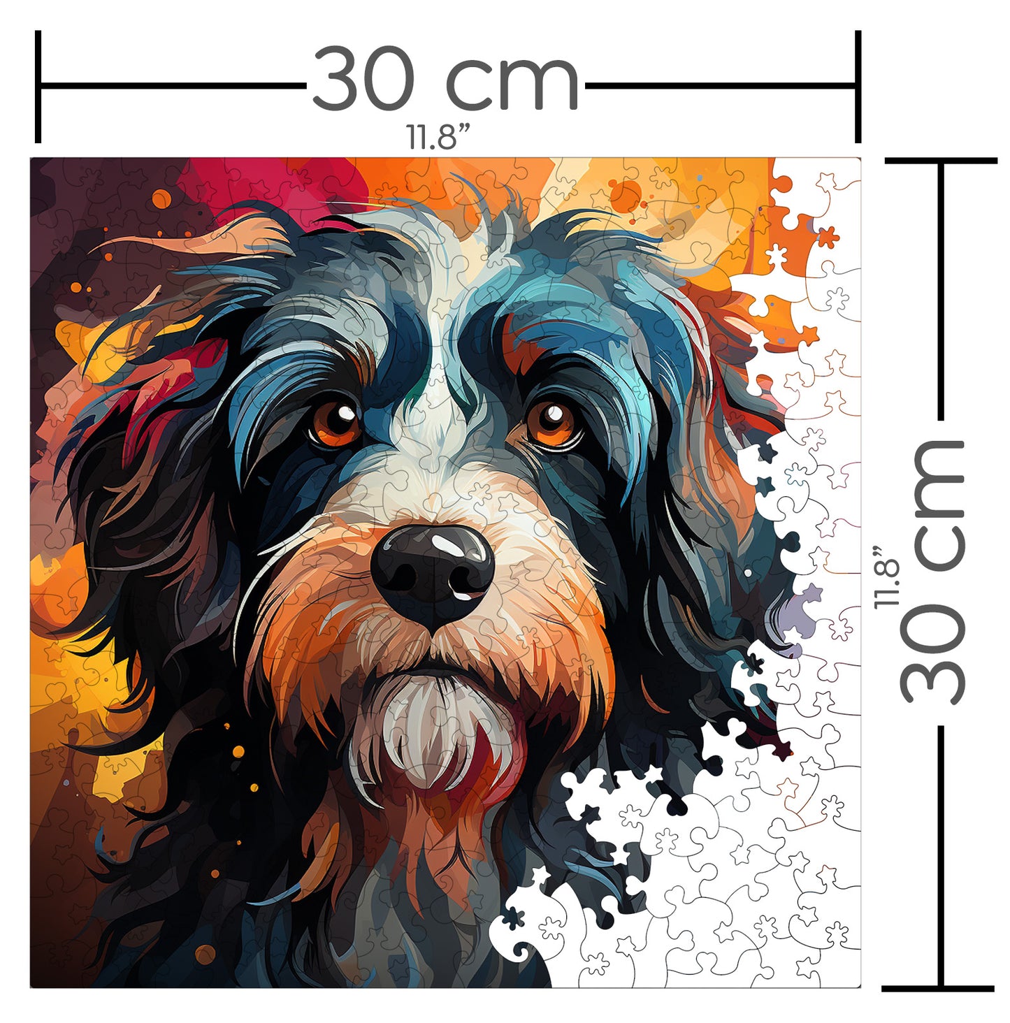 Puzzle cu Animale - Caini - Tibetan Terrier 1 - 200 piese - 30 x 30 cm