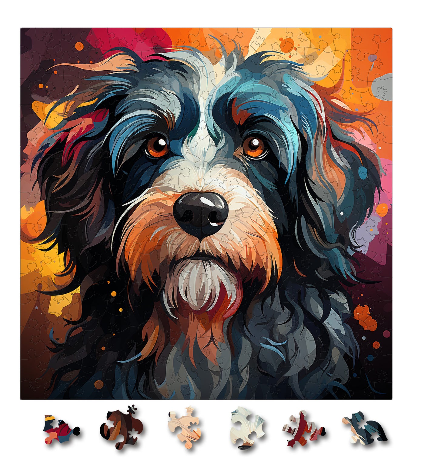 Puzzle cu Animale - Caini - Tibetan Terrier 1 - 200 piese - 30 x 30 cm