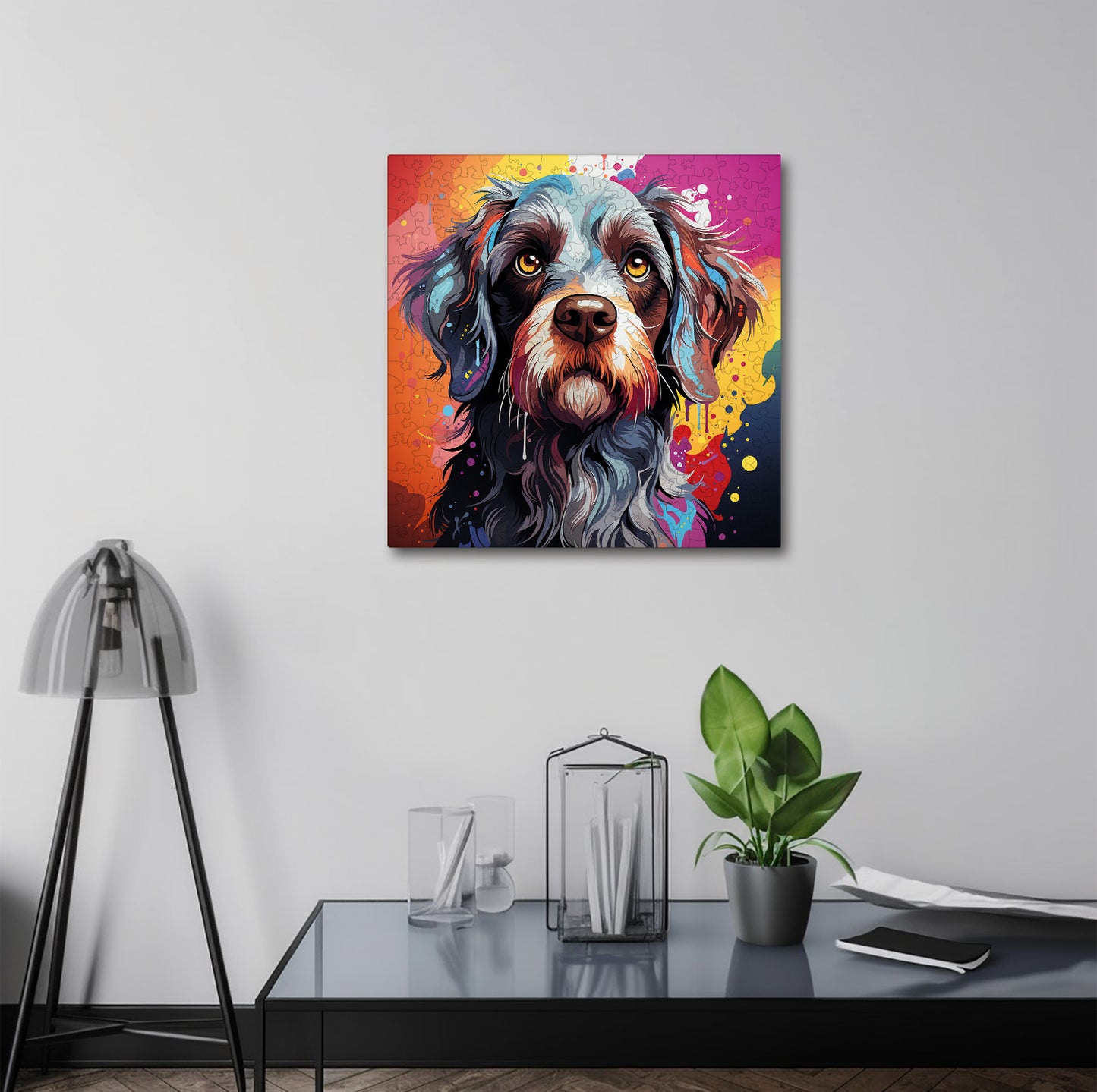 Puzzle cu Animale - Caini - Wirehaired Pointing Griffon 2 - 200 piese - 30 x 30 cm