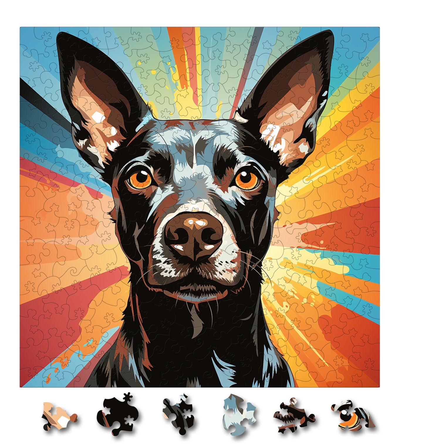 Puzzle cu Animale - Caini - Xoloitzcuintli 1 - 200 piese - 30 x 30 cm