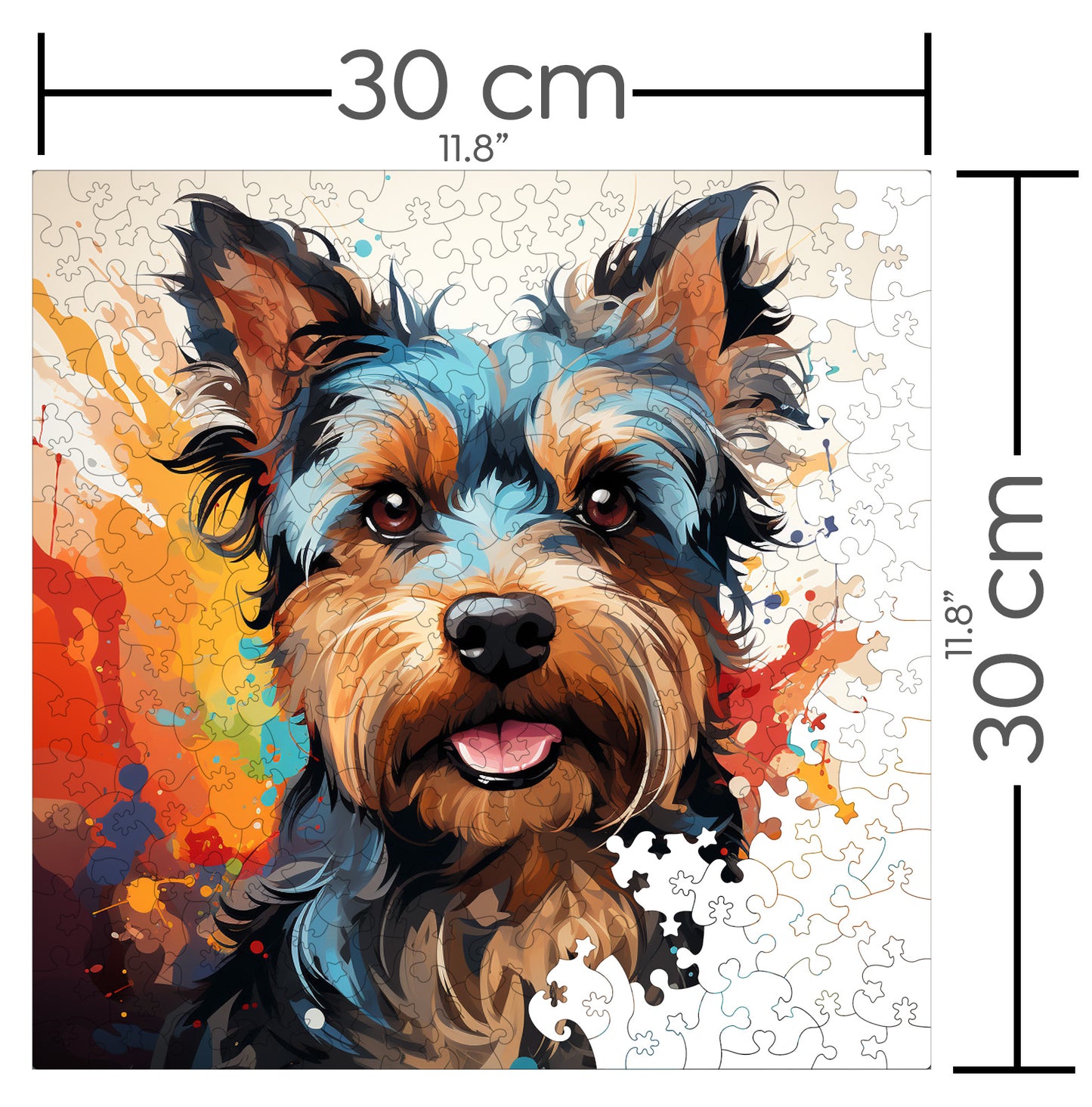 Puzzle cu Animale - Caini - Yorkshire Terrier 3 - 200 piese - 30 x 30 cm