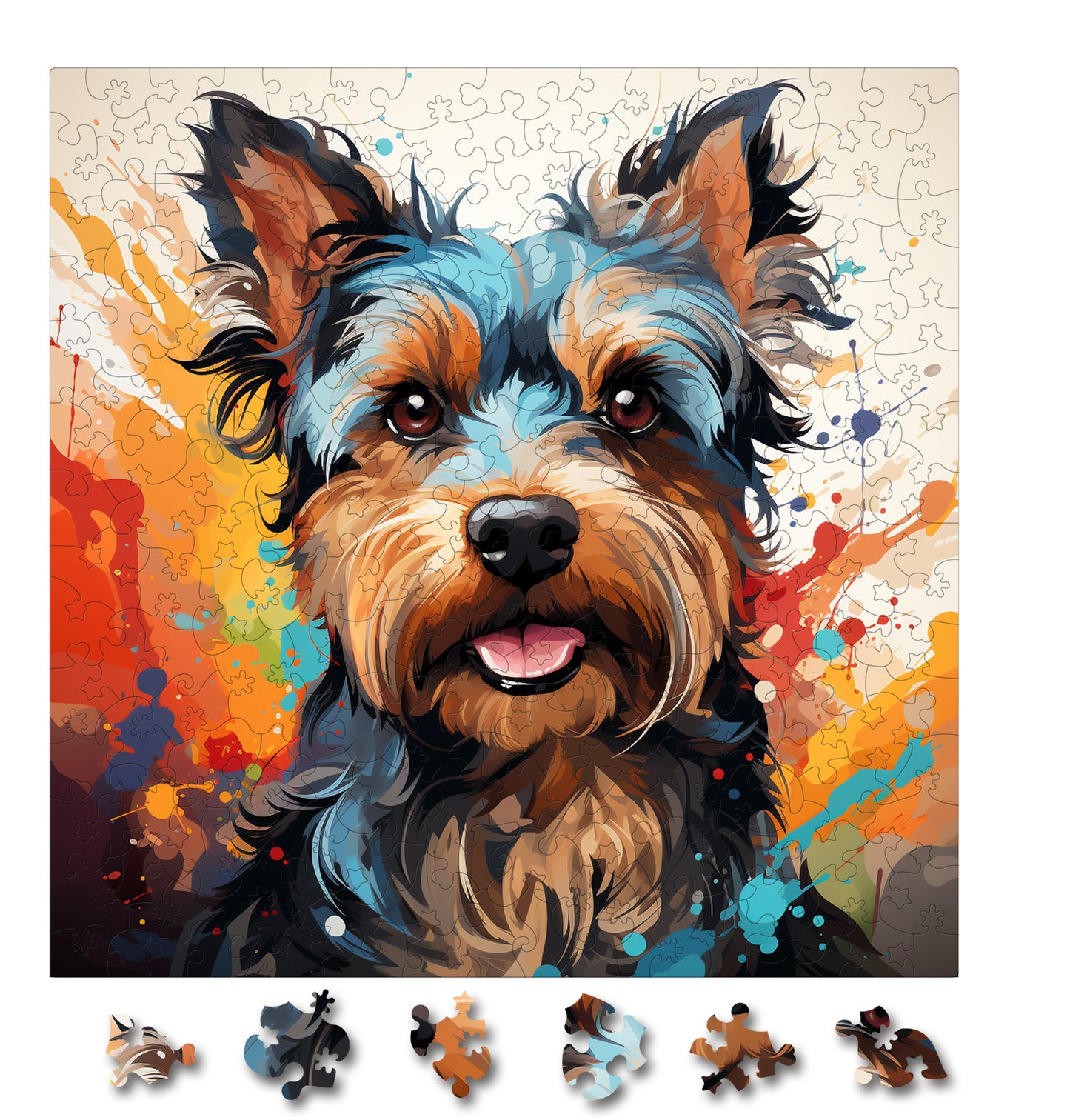 Puzzle cu Animale - Caini - Yorkshire Terrier 3 - 200 piese - 30 x 30 cm