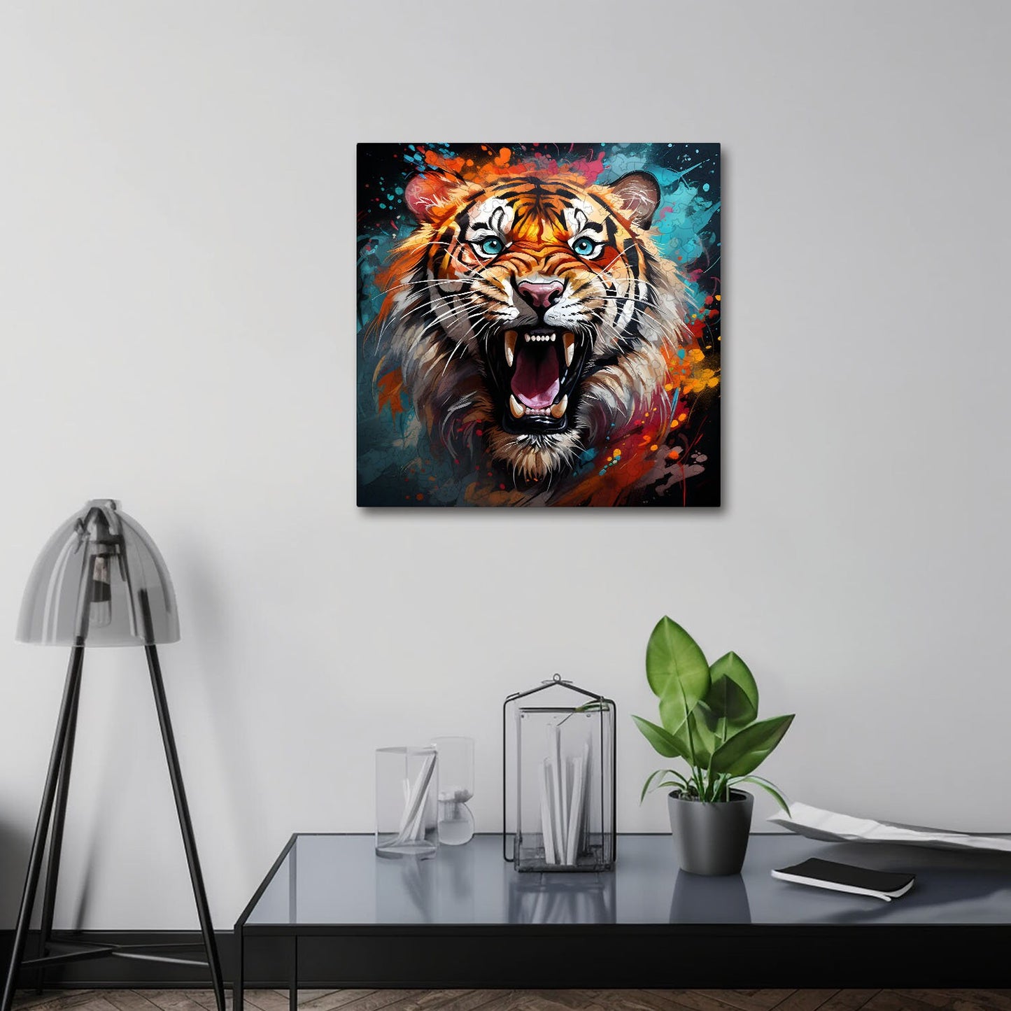 Puzzle cu Animale - Tigru 2