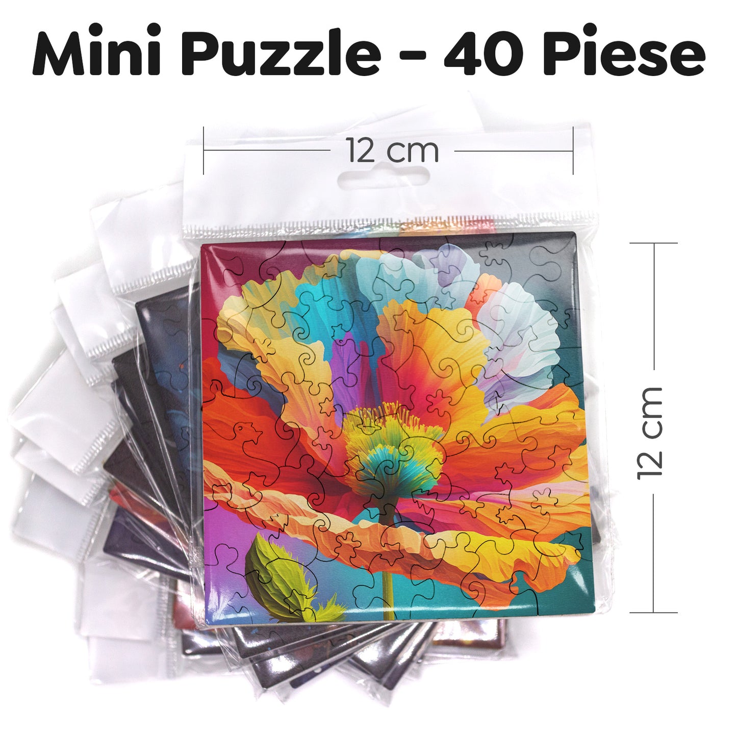 Puzzle cu Flori - Iceland Poppy - 200 piese - 30 x 30 cm