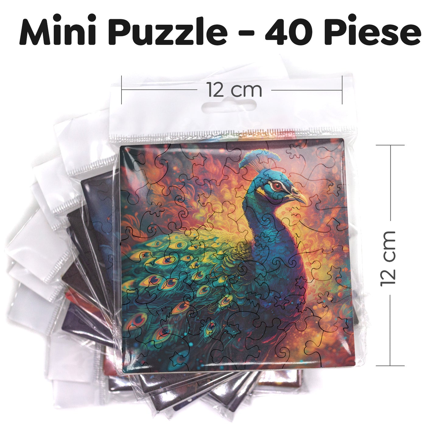 Puzzle cu Animale - Paun 1