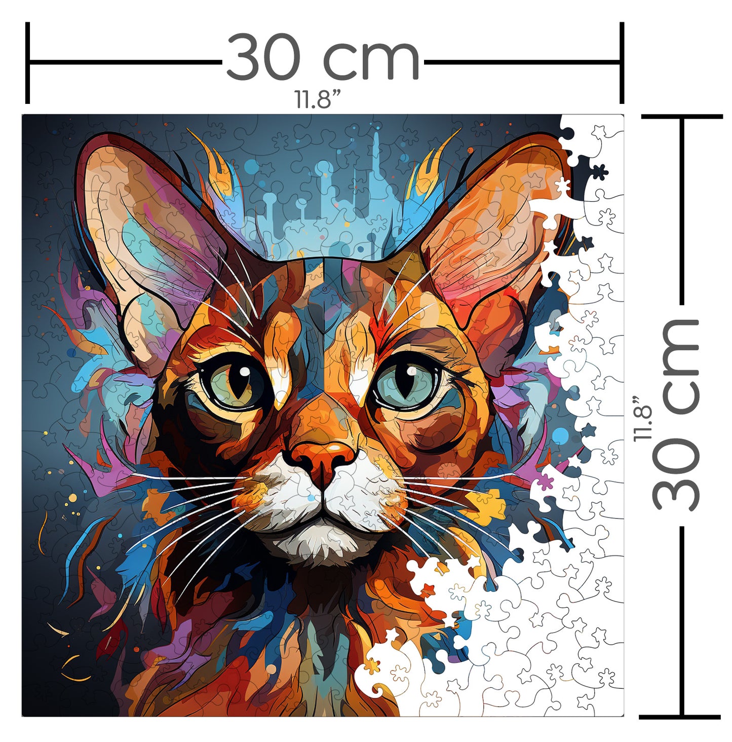 Puzzle cu Pisici - Abyssinian 1 - 200 piese - 30 x 30 cm