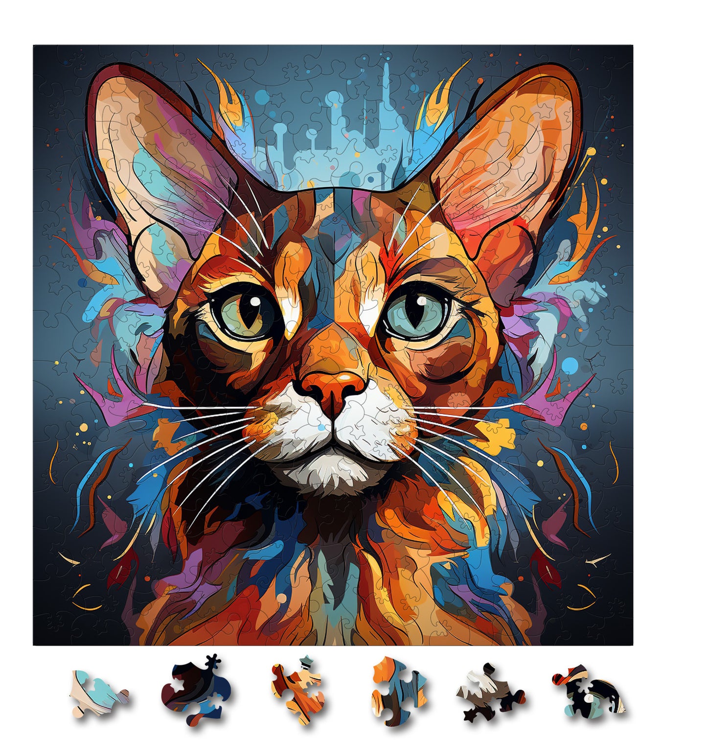Puzzle cu Pisici - Abyssinian 1 - 200 piese - 30 x 30 cm