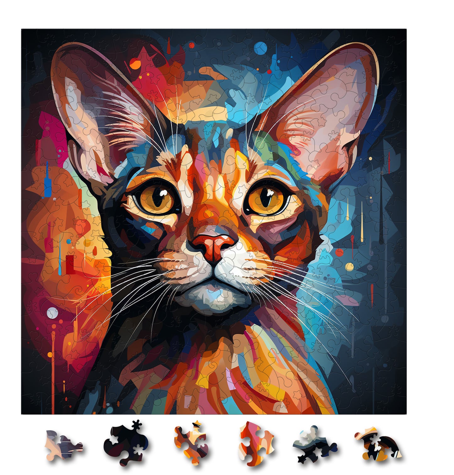 Puzzle cu Pisici - Abyssinian 2 - 200 piese - 30 x 30 cm