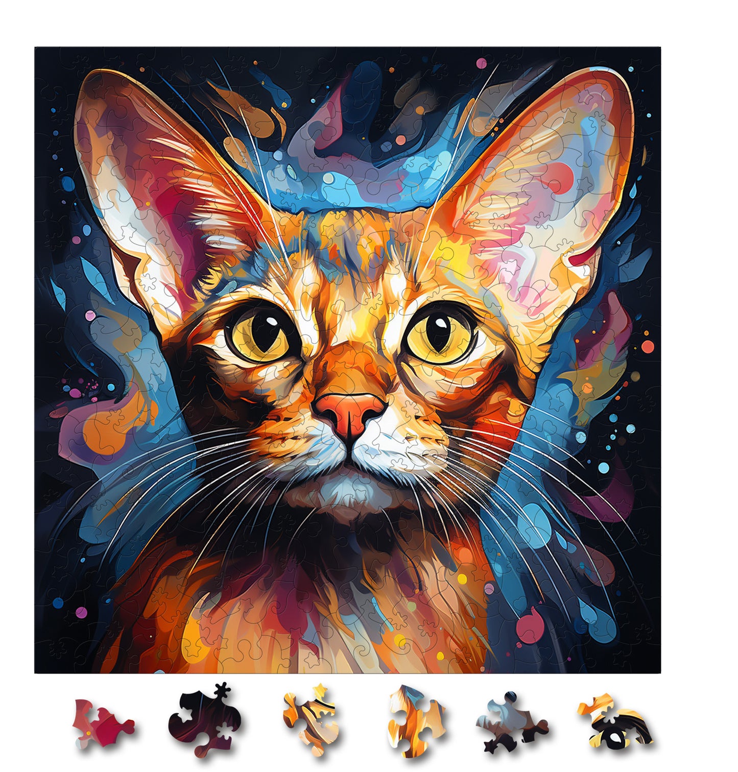 Puzzle cu Pisici - Abyssinian 3 - 200 piese - 30 x 30 cm