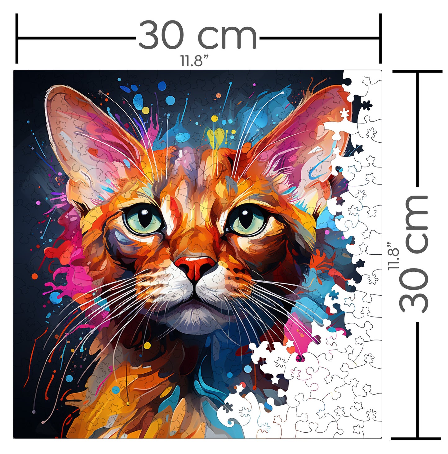 Puzzle cu Pisici - Abyssinian 4 - 200 piese - 30 x 30 cm
