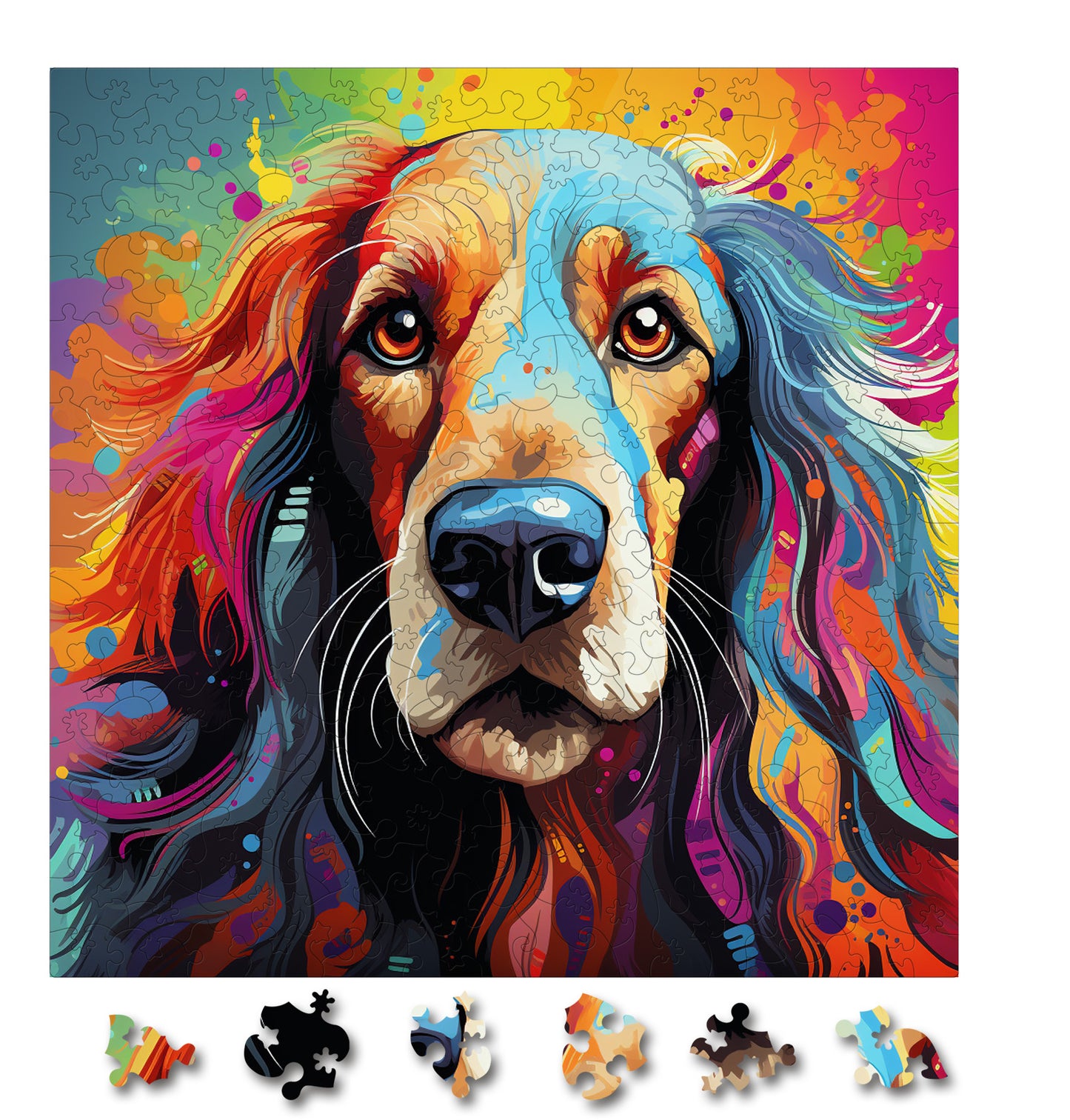 Puzzle cu Caini - Afghan Hound 1