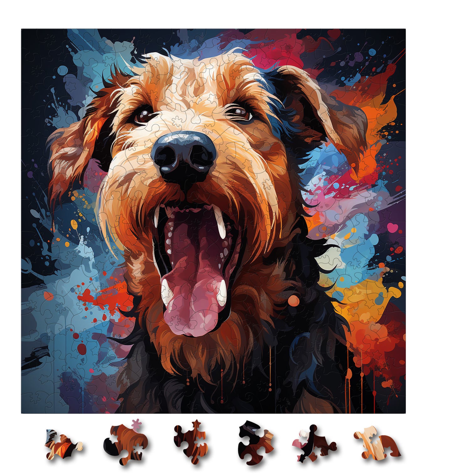 Puzzle cu Caini - Airedale Terrier 1