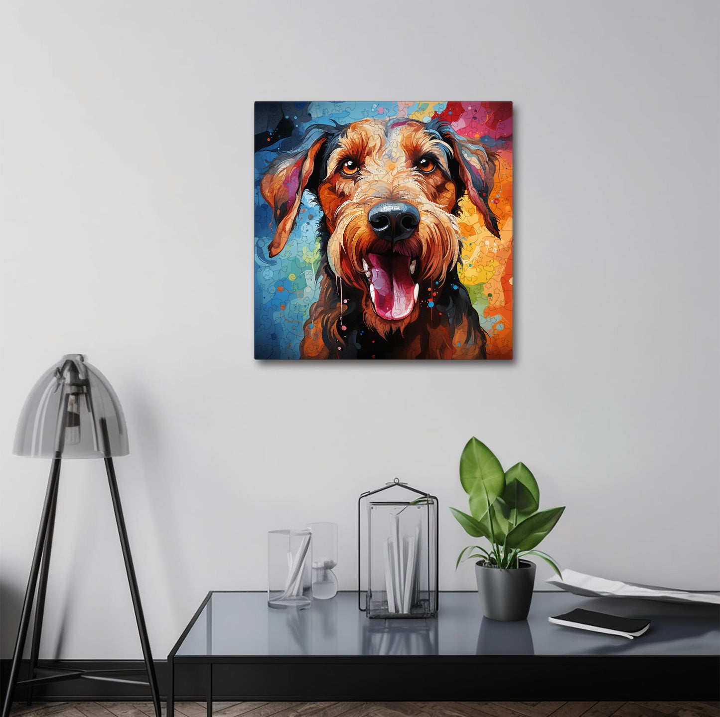 Puzzle cu Animale - Caini - Airedale Terrier 3 - 200 piese - 30 x 30 cm