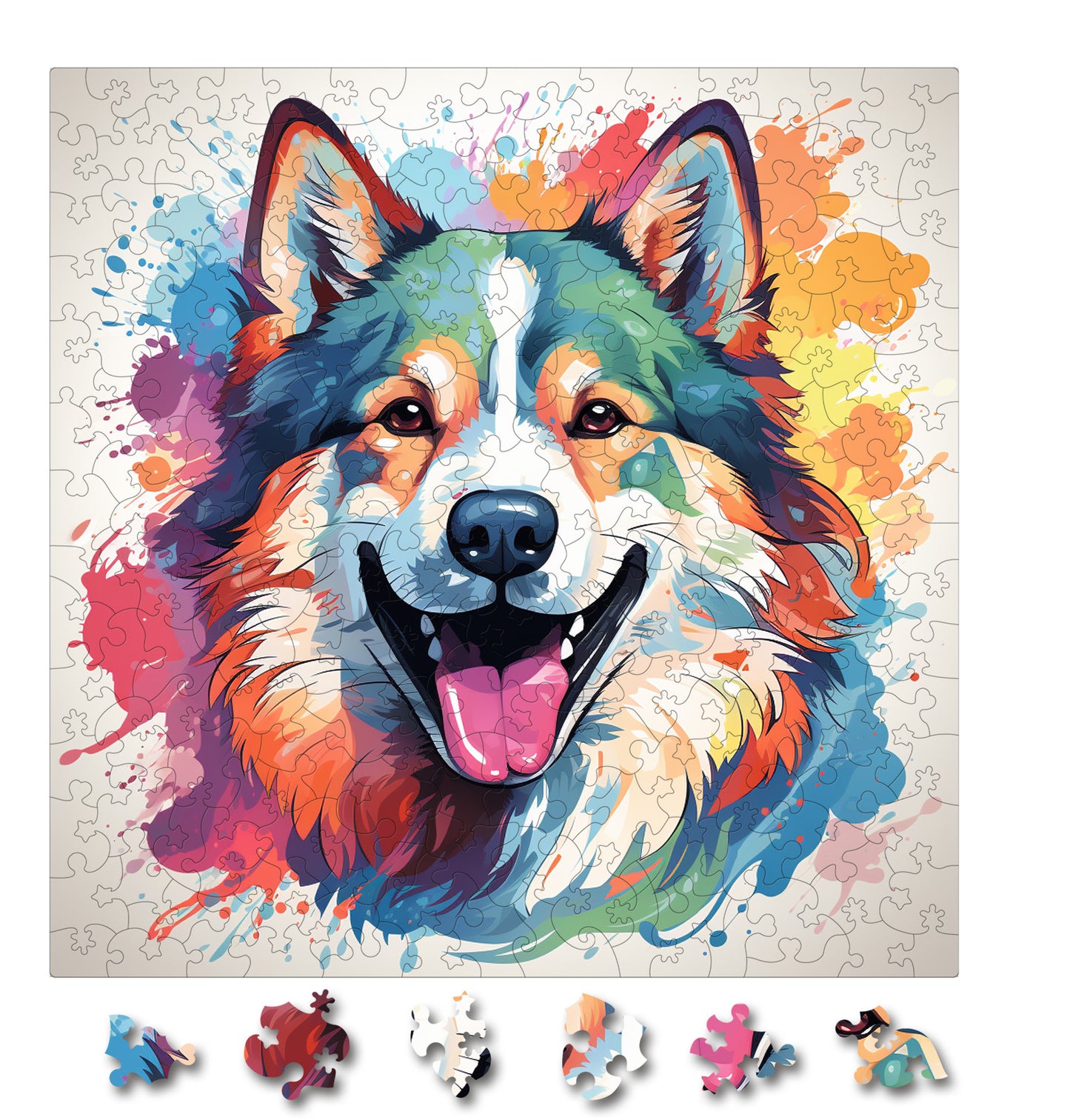 Puzzle cu Caini - Akita 1