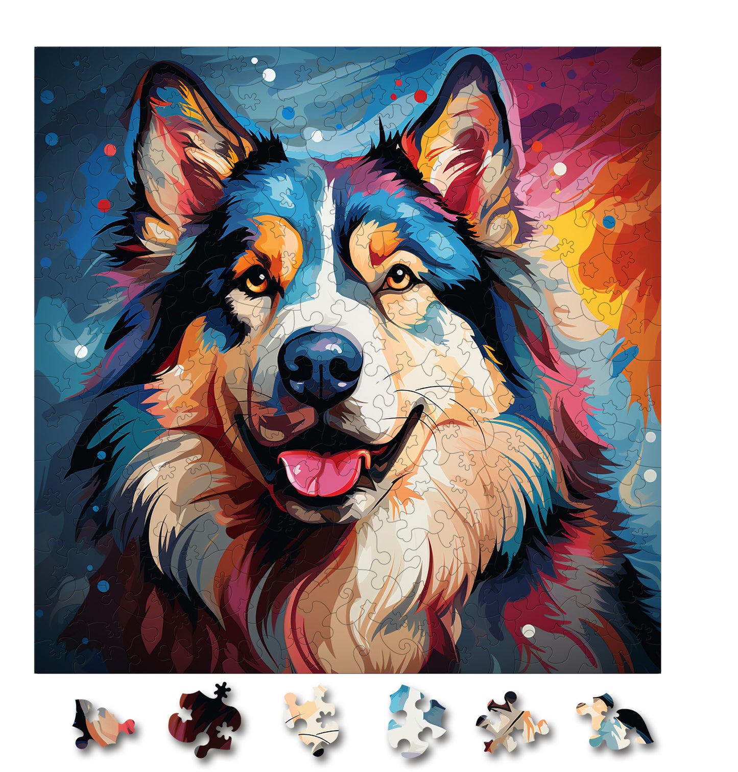 Puzzle cu Caini - Alaskan Malamute 4