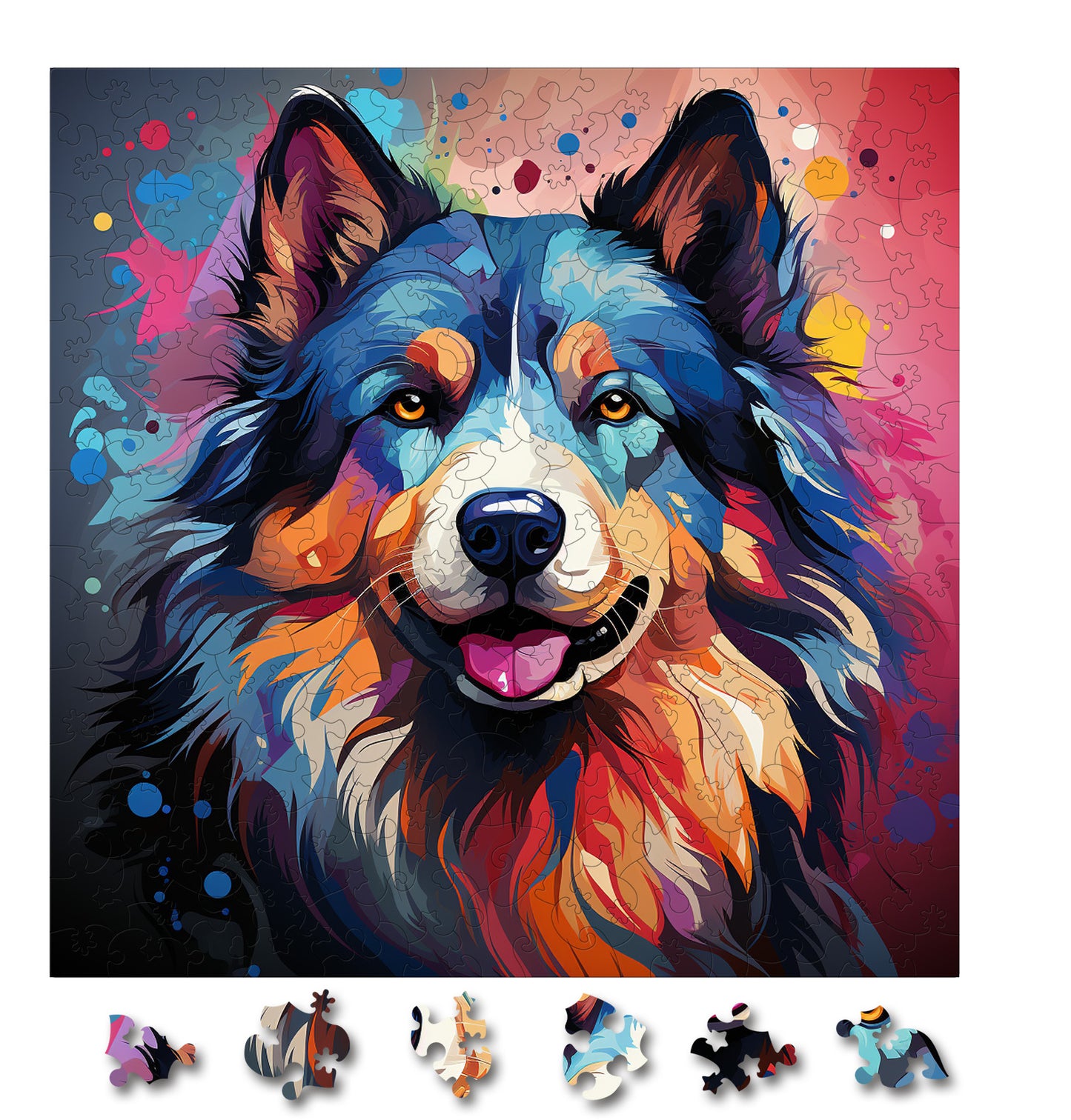 Puzzle cu Animale - Caini - Alaskan Malamute 2 - 200 piese - 30 x 30 cm
