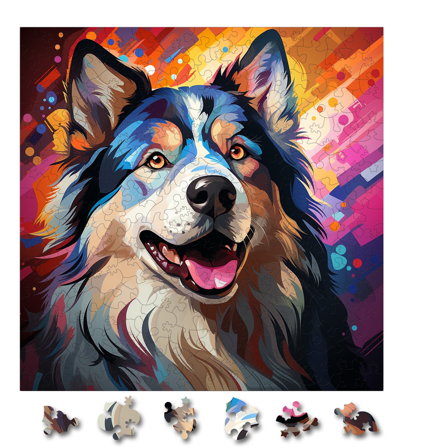 Puzzle cu Animale - Caini - Alaskan Malamute 3 - 200 piese - 30 x 30 cm