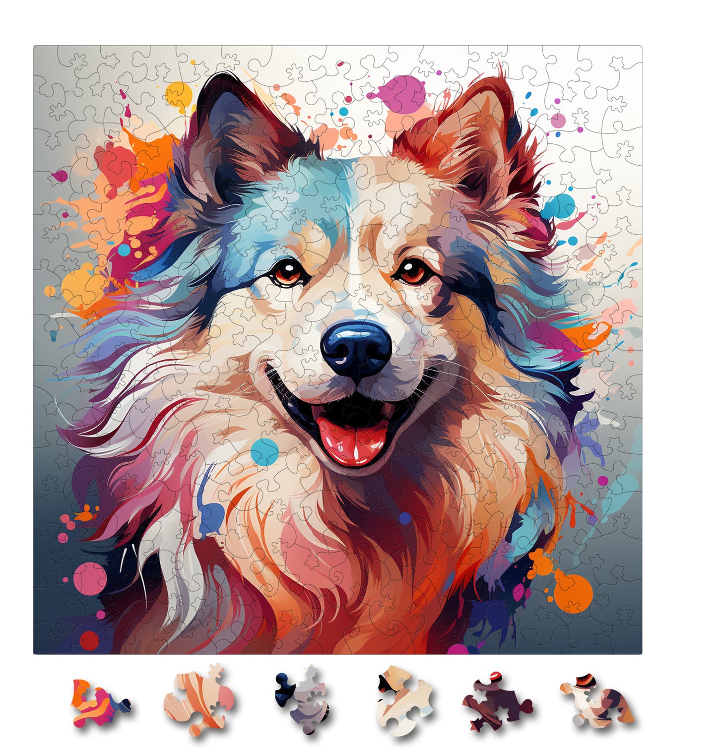 Puzzle cu Caini - American Eskimo 1