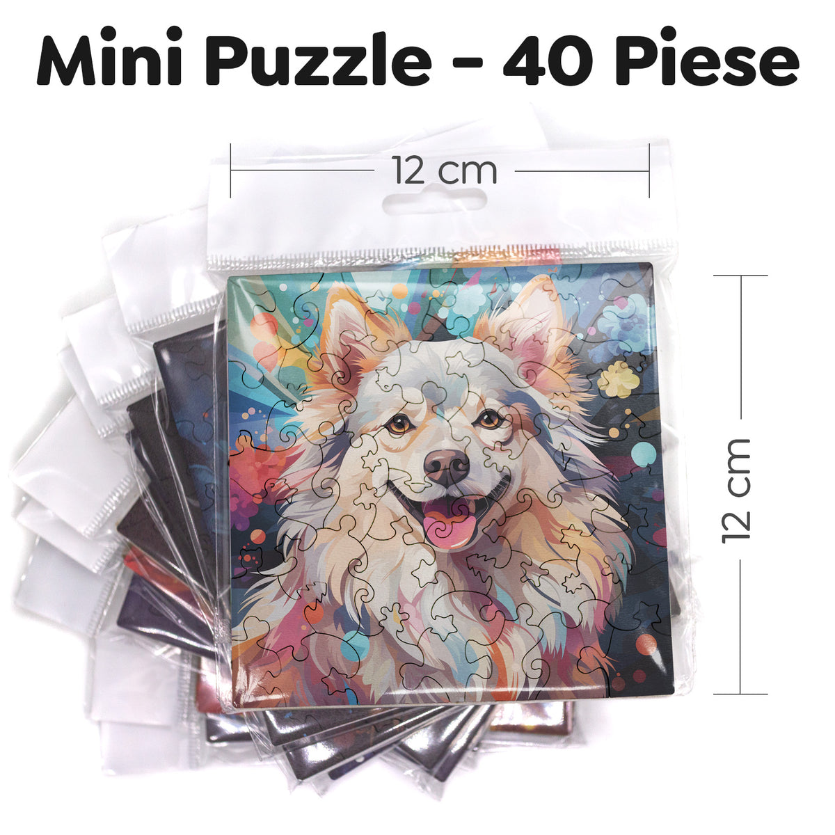 Puzzle cu Caini - American Eskimo 2