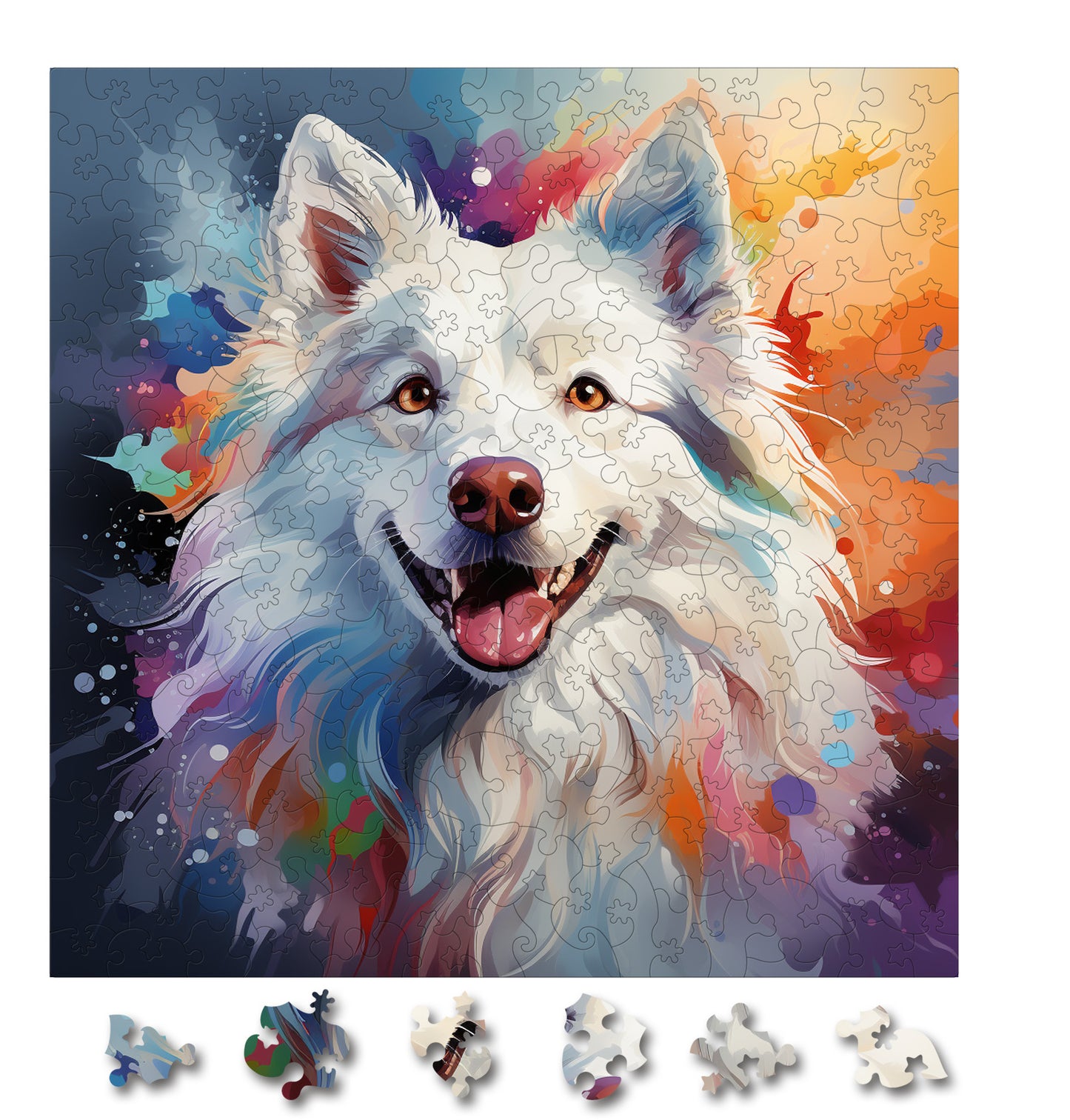 Puzzle cu Caini - American Eskimo 4