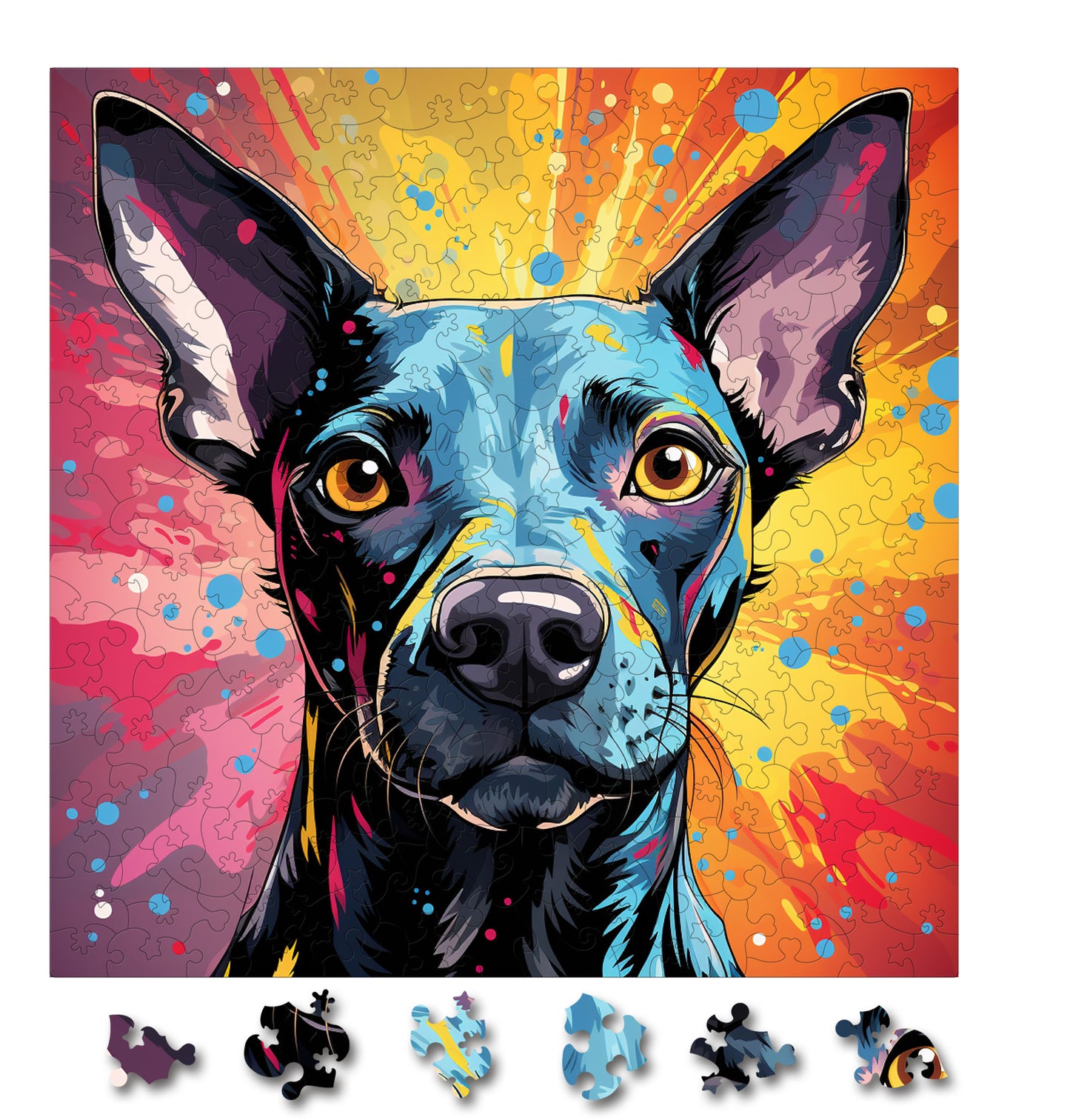 Puzzle cu Caini - American Hairles Terrier 3
