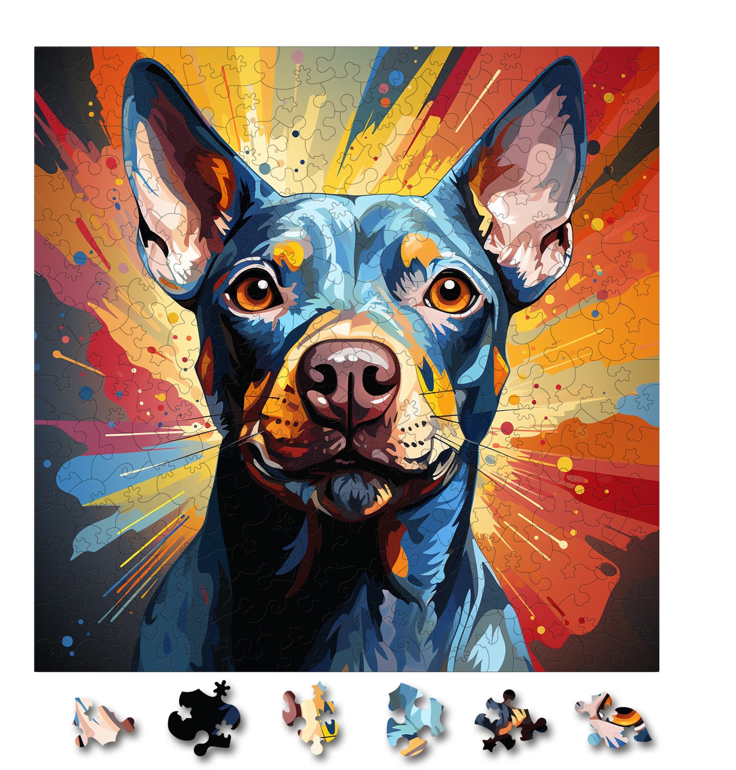 Puzzle cu Caini - American Hairles Terrier 4