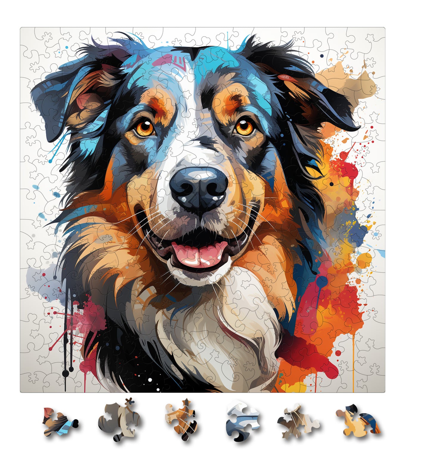 Puzzle cu Caini - Australian Shepherd 2