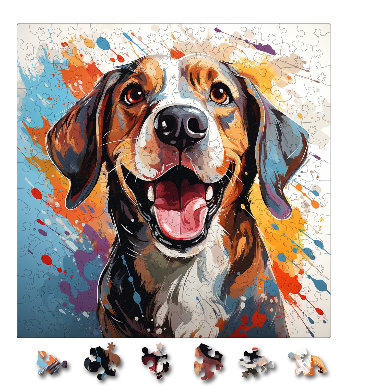 Puzzle cu Silly Beagle