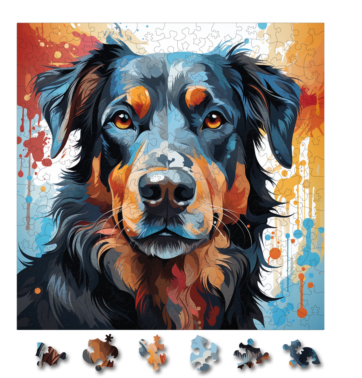 Puzzle cu Animale - Caini - Beauceron 4 - 200 piese - 30 x 30 cm