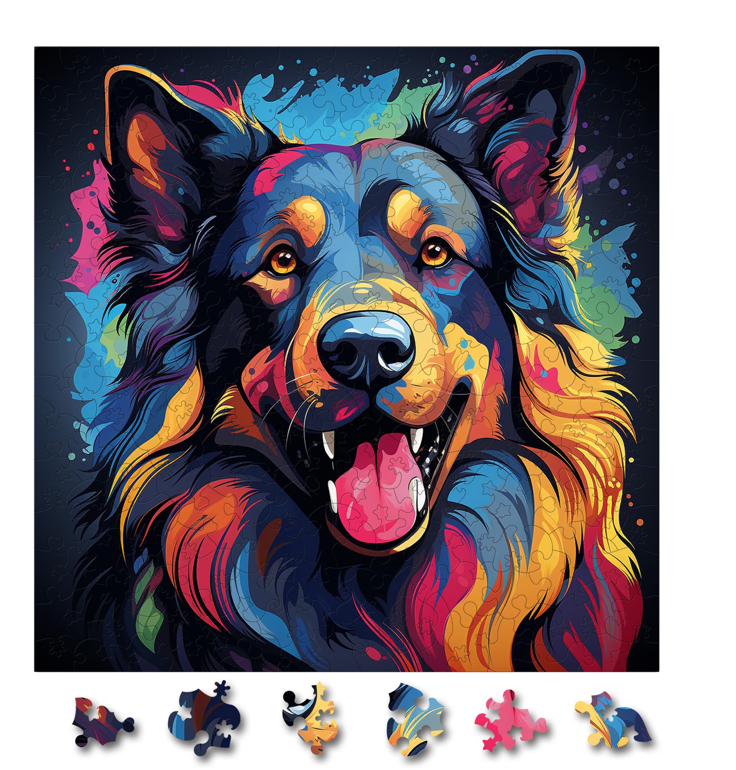 Puzzle cu Caini - Belgian Sheepdog 3