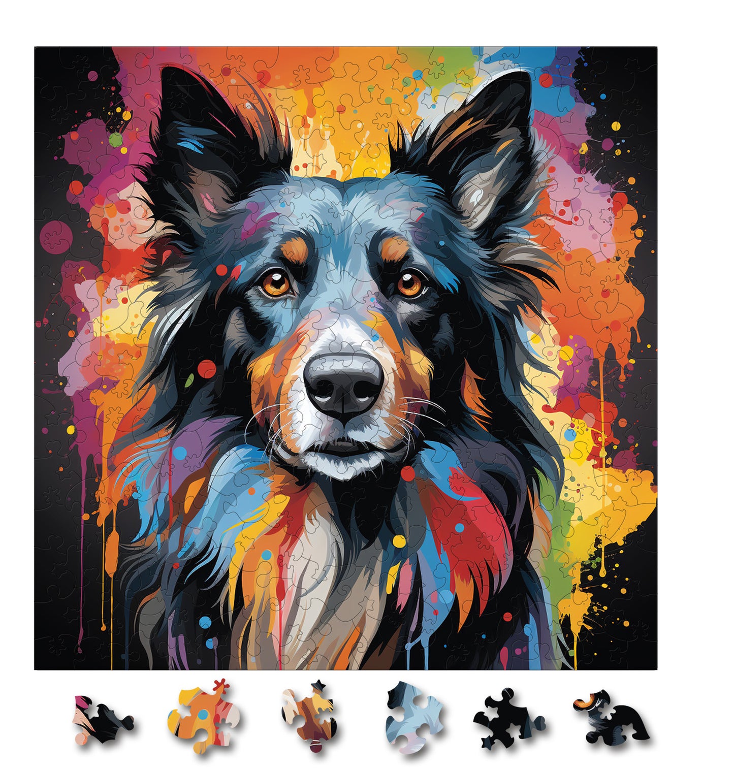 Puzzle cu Caini - Belgian Sheepdog 4
