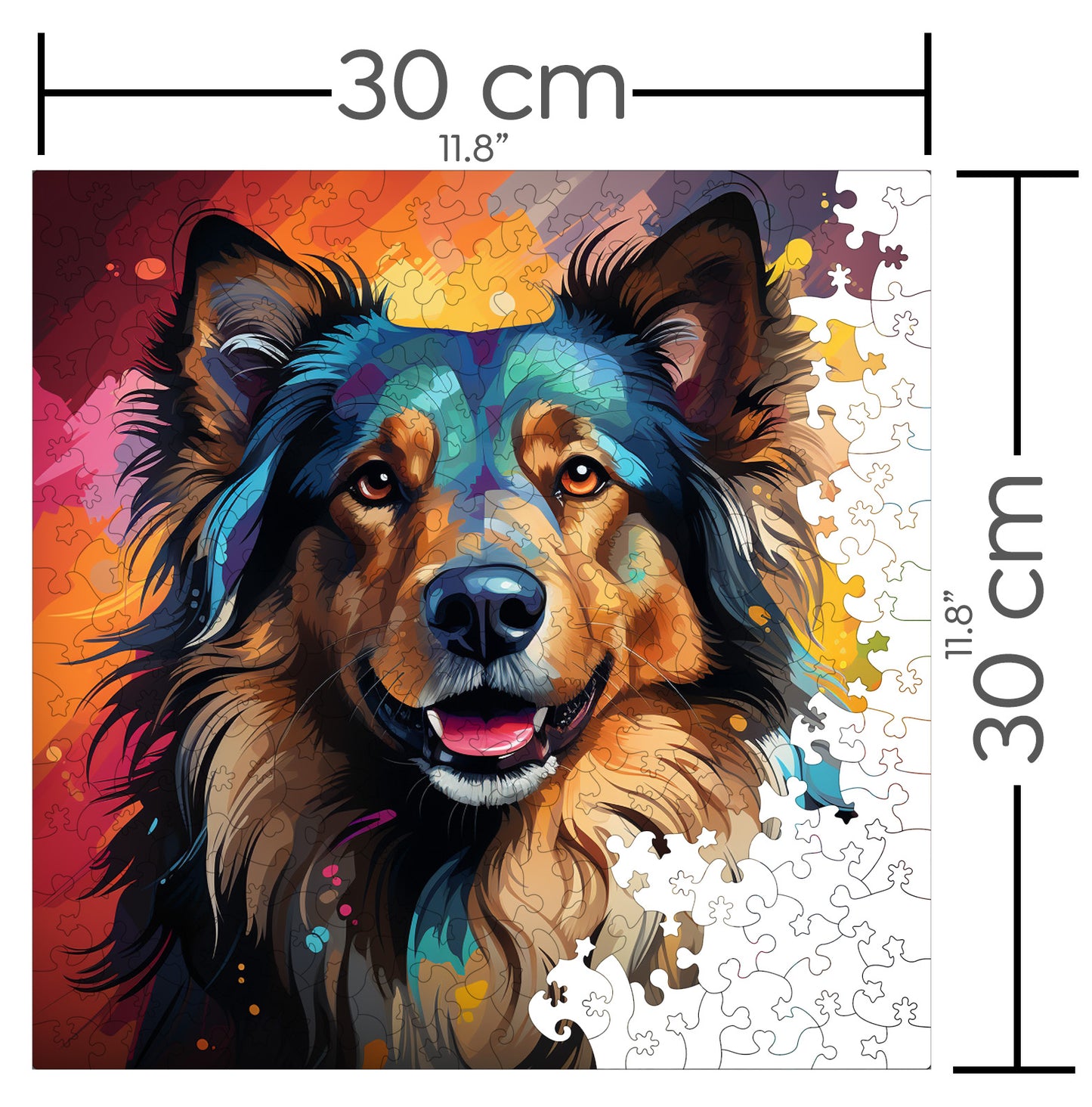 Puzzle cu Animale - Caini - Belgian Tervuren 2 - 200 piese - 30 x 30 cm