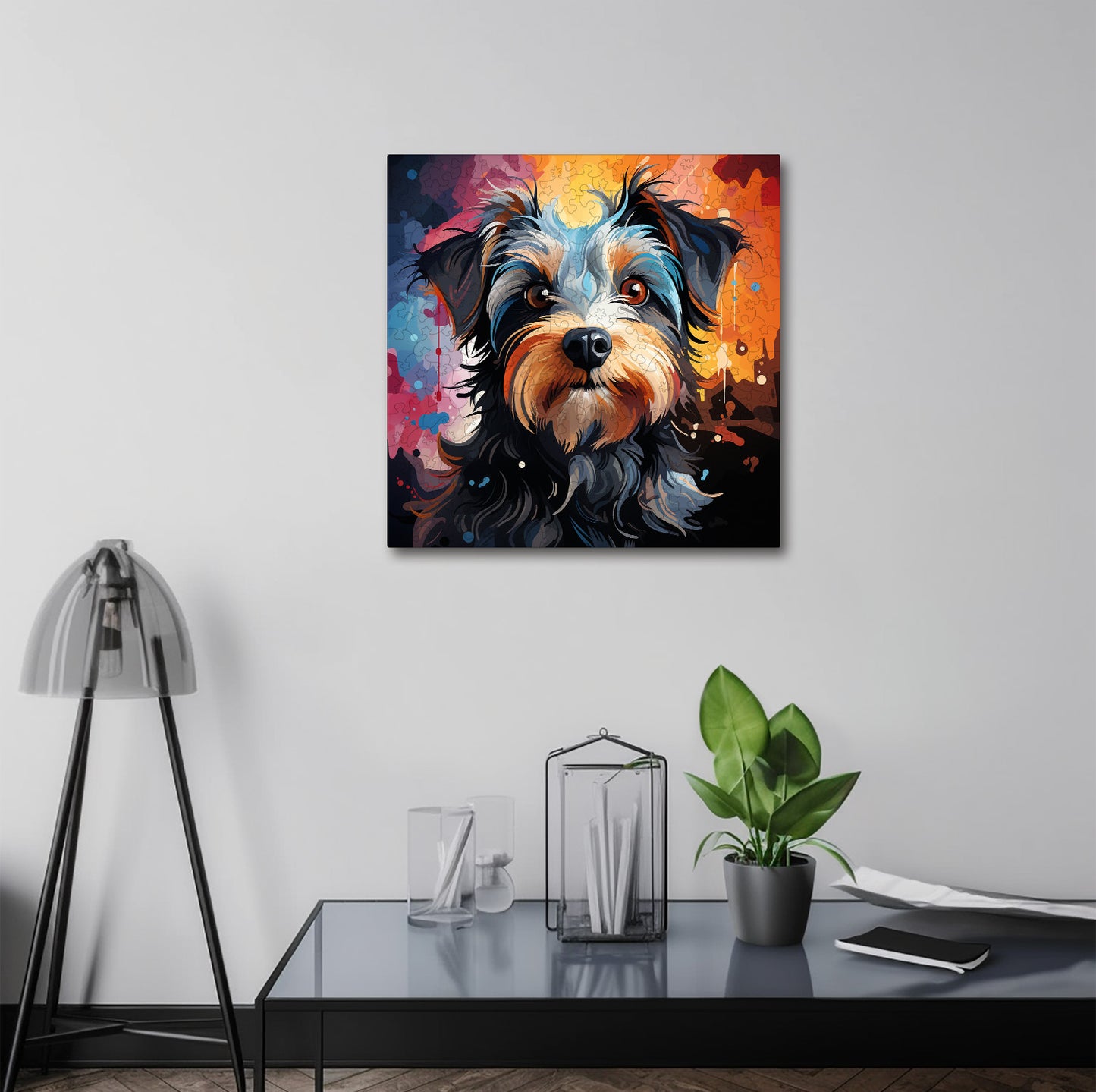 Puzzle cu Animale - Caini - Biewer Terrier 2 - 200 piese - 30 x 30 cm