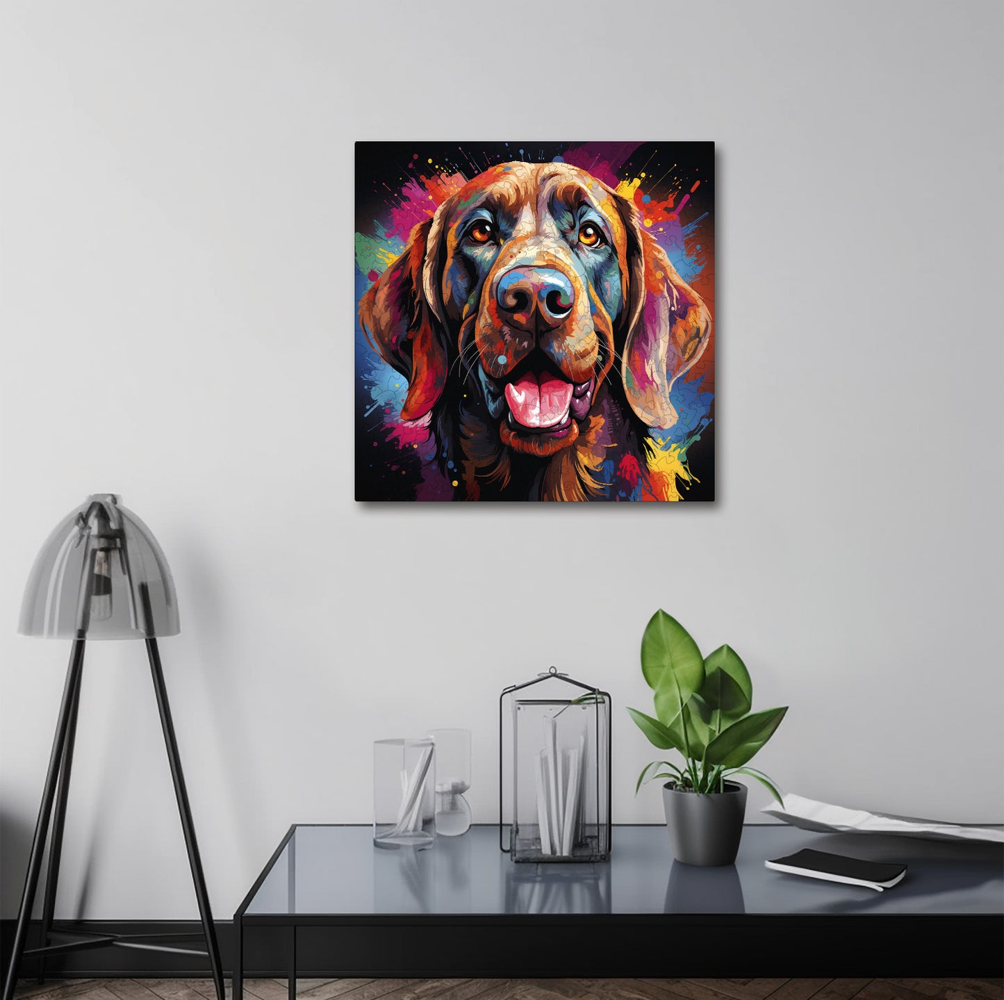 Puzzle cu Animale - Caini - Bloodhound 1 - 200 piese - 30 x 30 cm