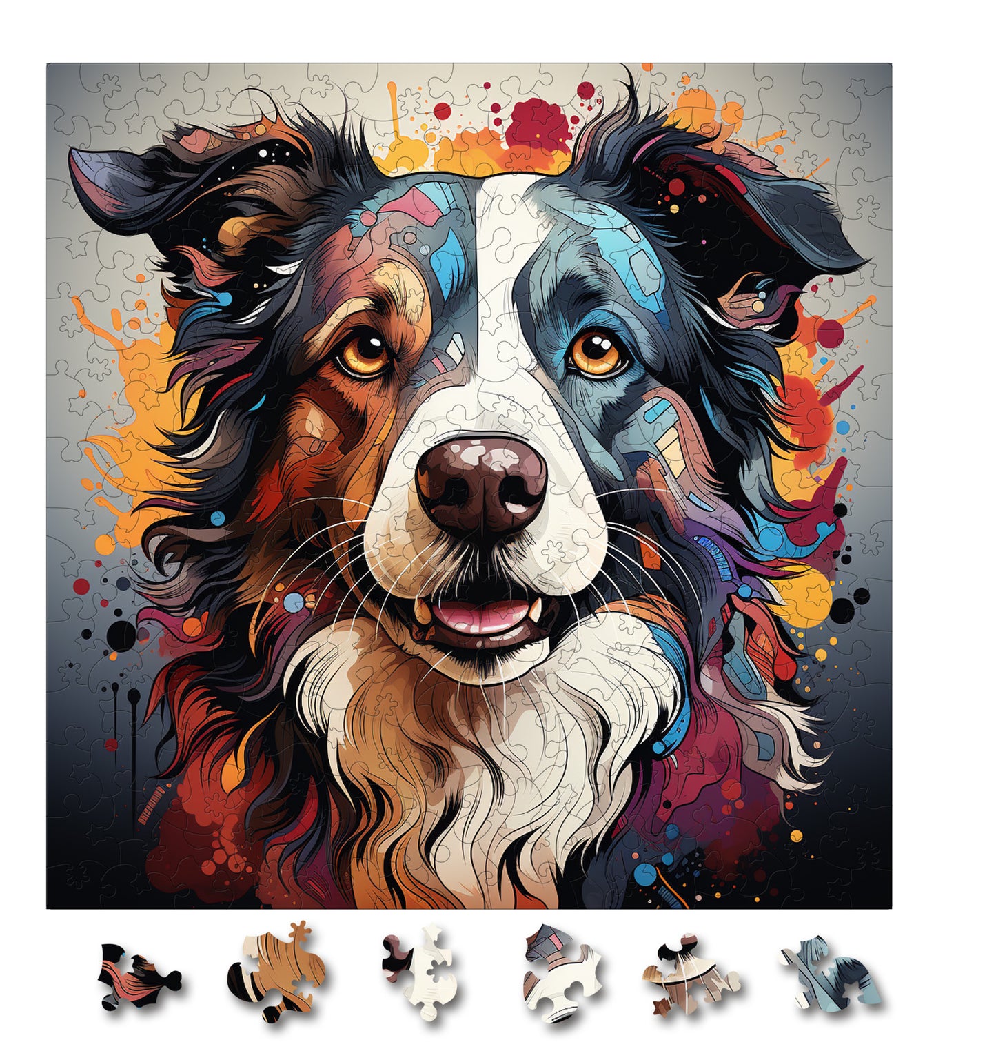 Puzzle cu Caini - Border Collie 1