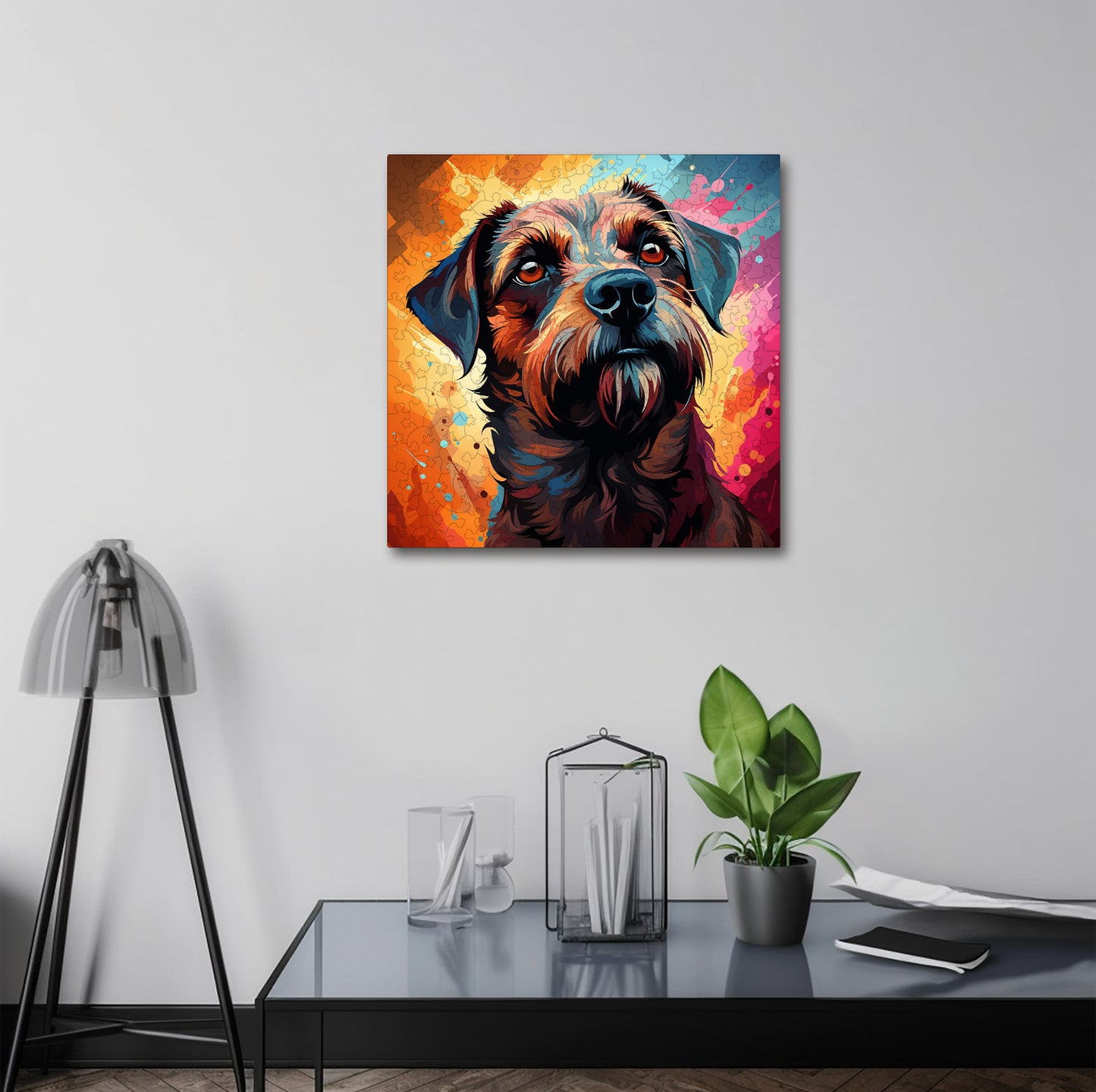 Puzzle cu Animale - Caini - Border Terrier 1 - 200 piese - 30 x 30 cm