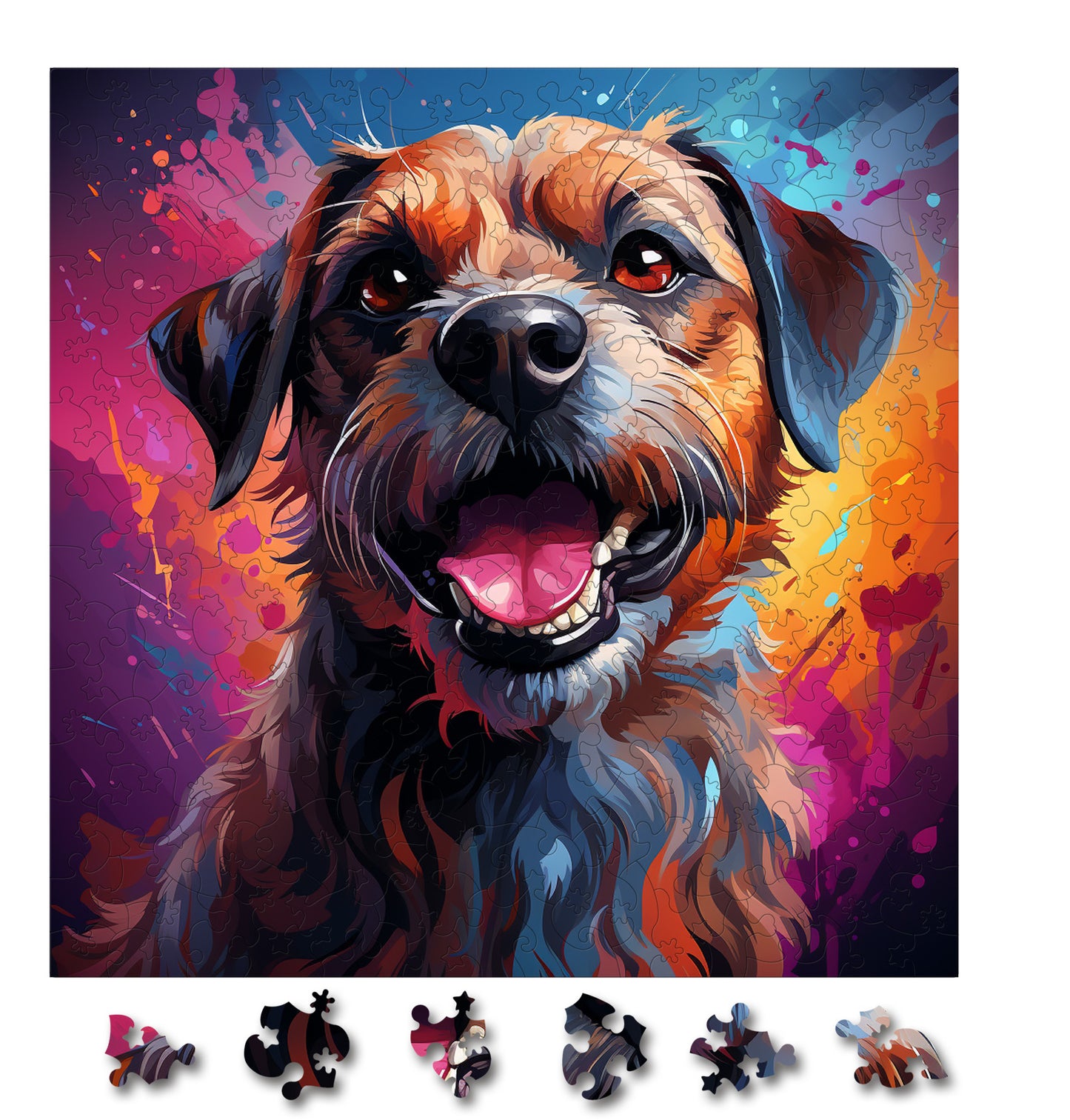 Puzzle cu Caini - Border Terrier 2