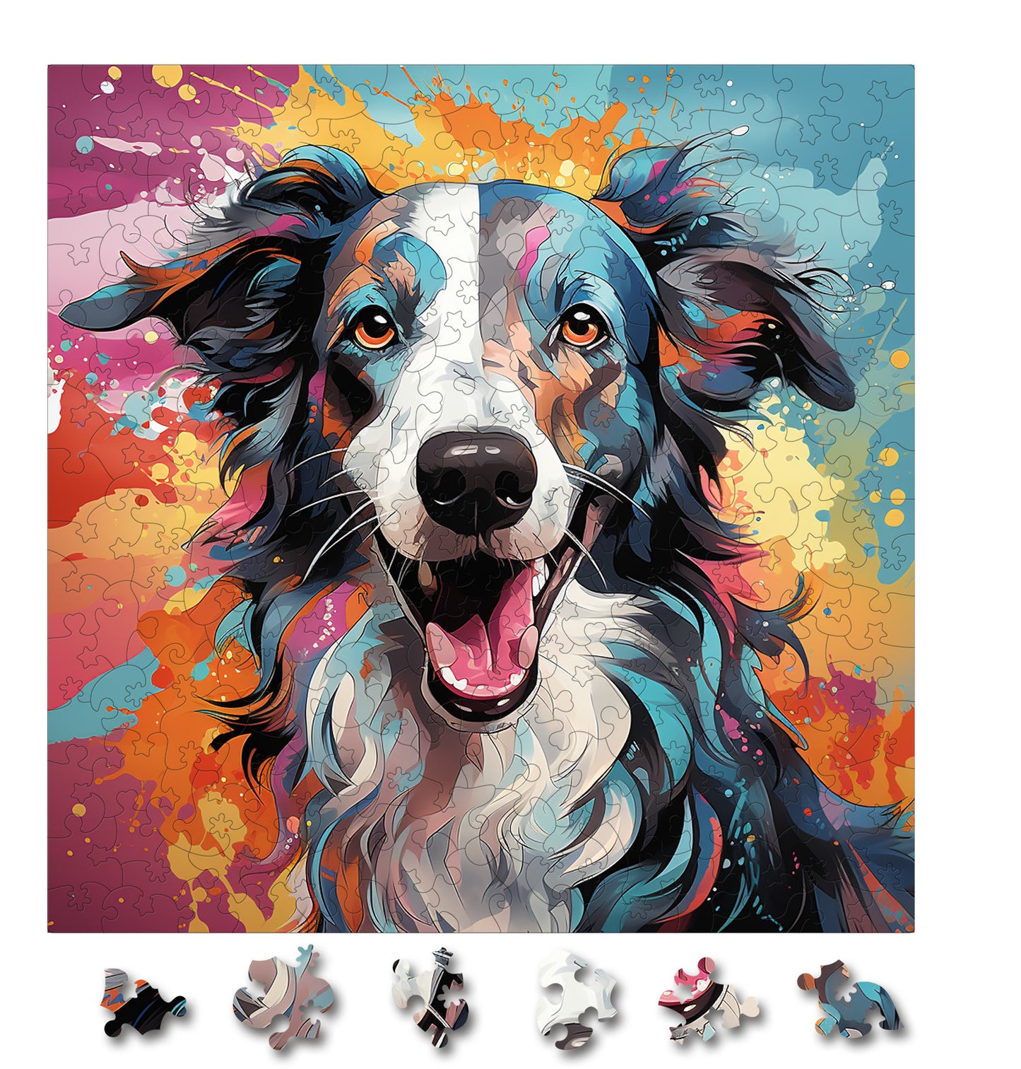 Puzzle cu Animale - Caini - Borzoi 1 - 200 piese - 30 x 30 cm