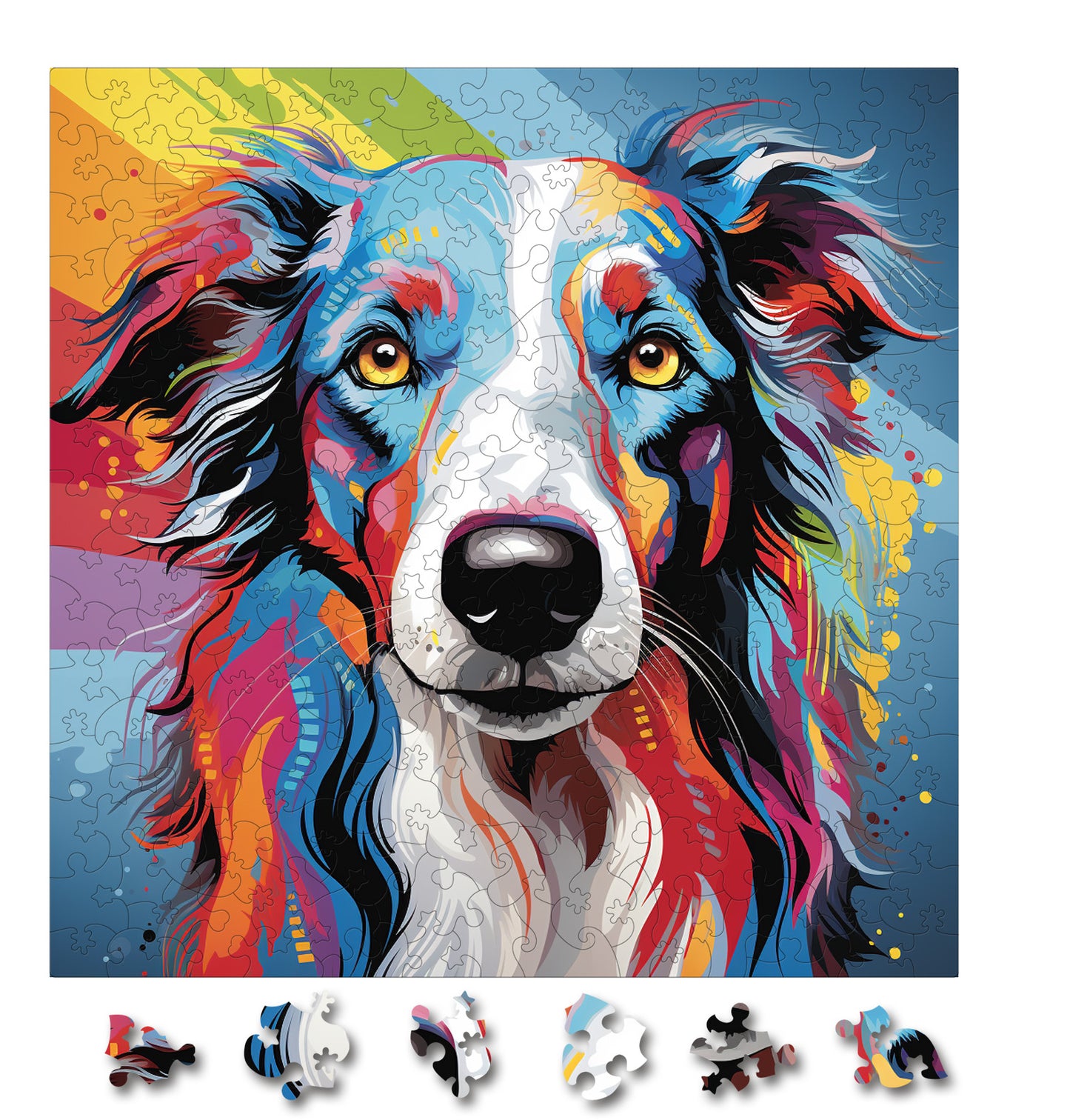 Puzzle cu Caini - Borzoi 3
