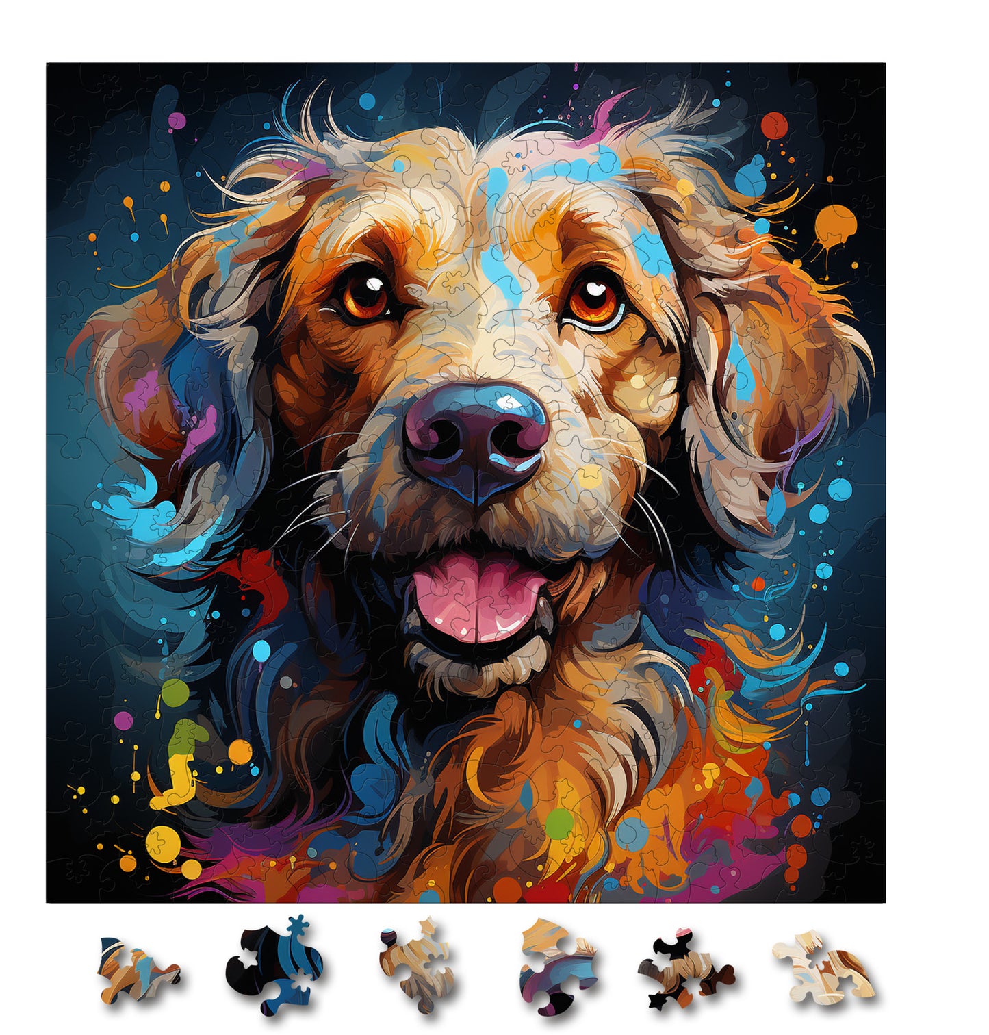 Puzzle cu Animale - Caini - Bouvier des Flandres 1 - 200 piese - 30 x 30 cm