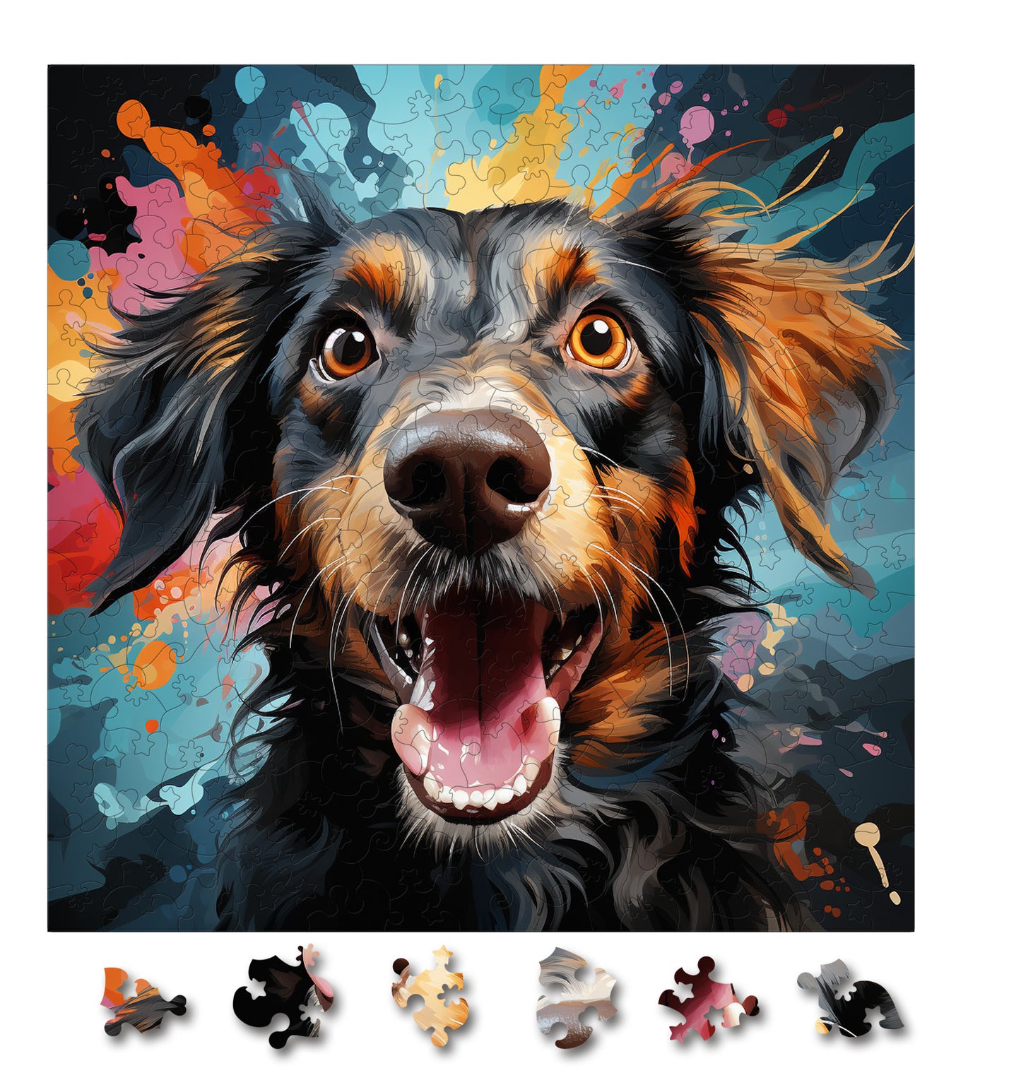 Puzzle cu Animale - Caini - Bouvier des Flandres 2 - 200 piese - 30 x 30 cm