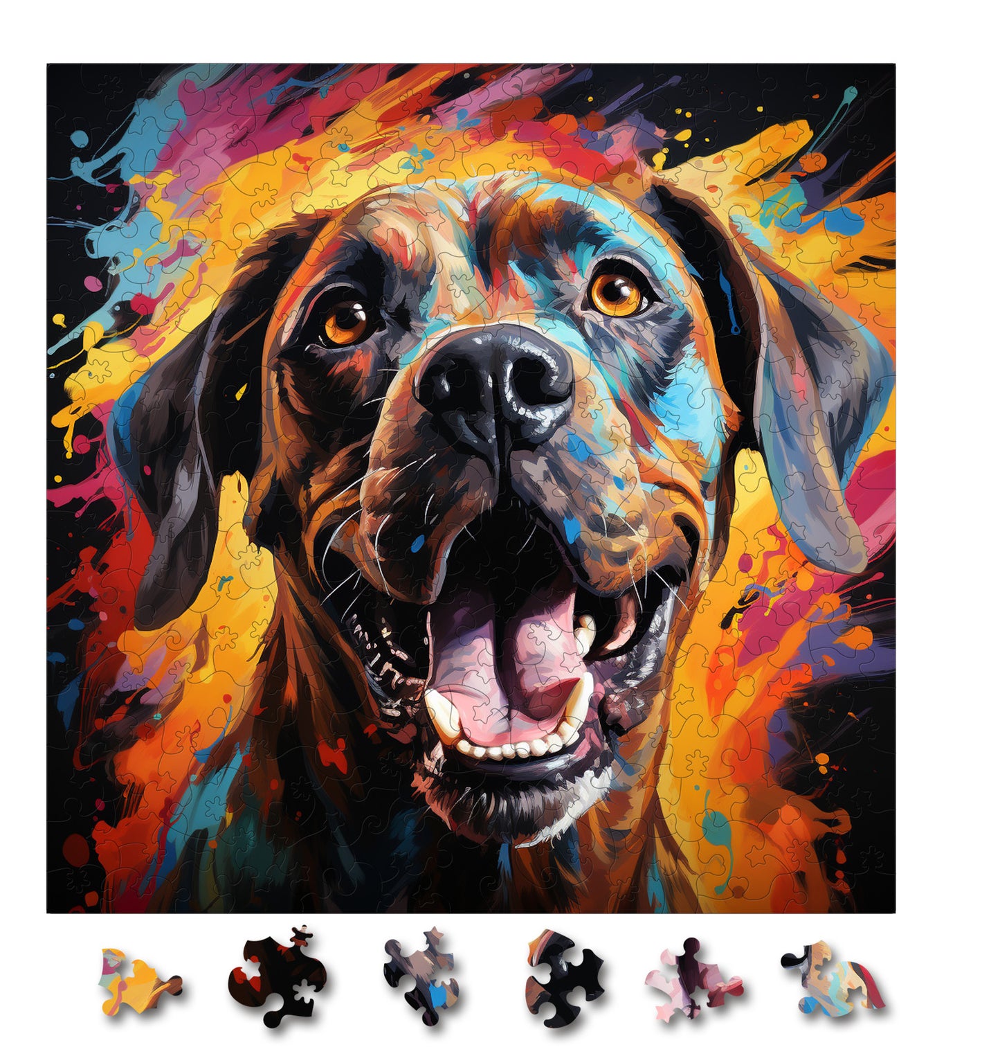 Puzzle cu Animale - Caini - Boxer 2 - 200 piese - 30 x 30 cm