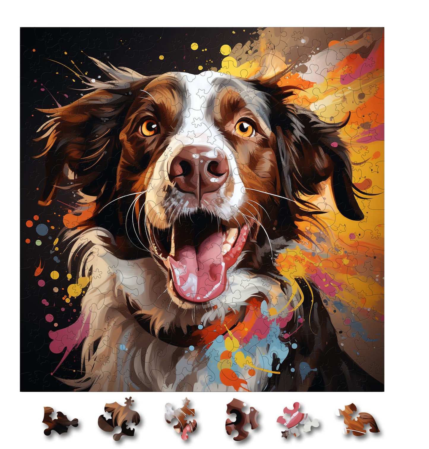 Puzzle cu Caini - Brittany 2
