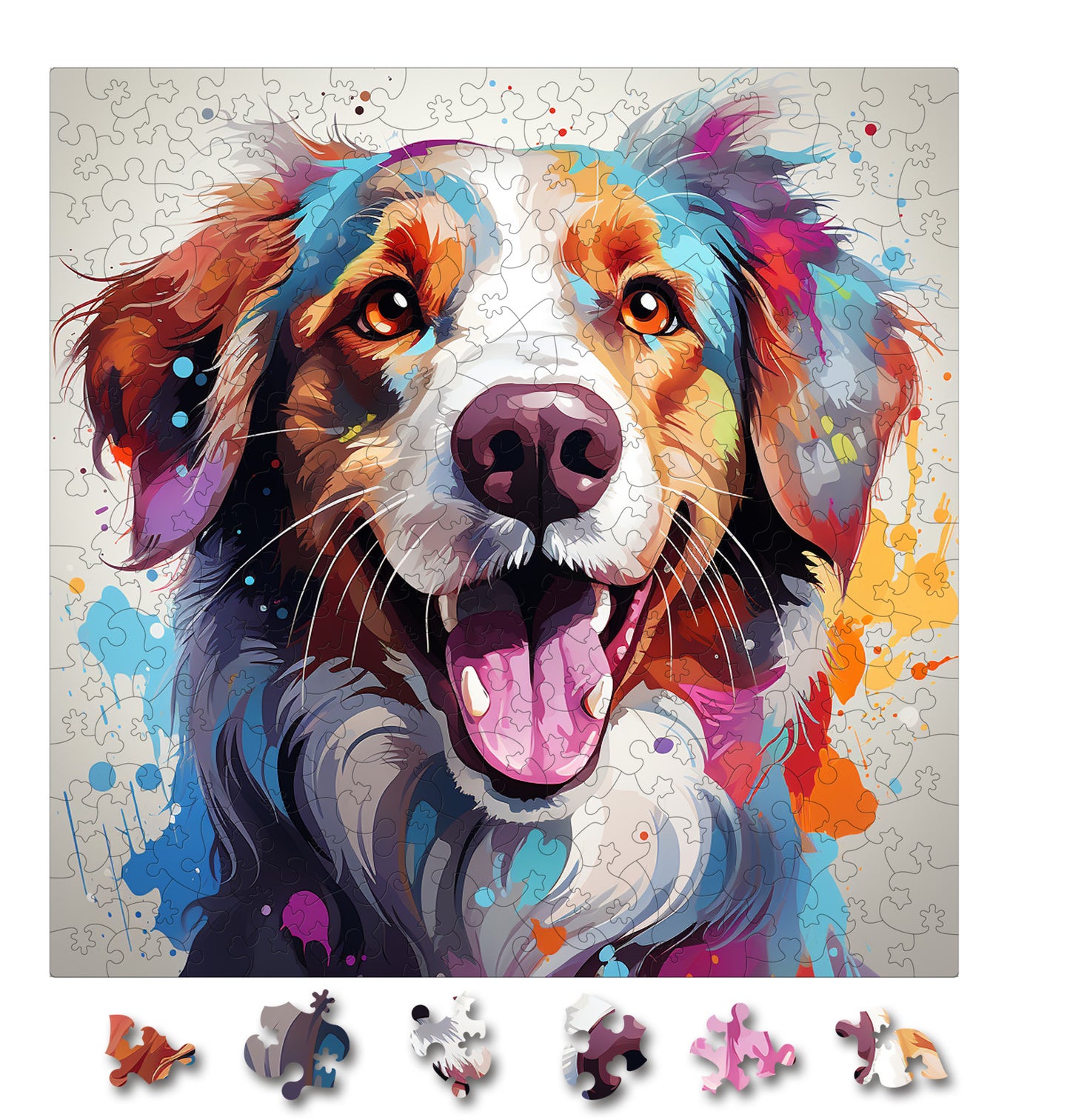 Puzzle cu Caini - Brittany 3