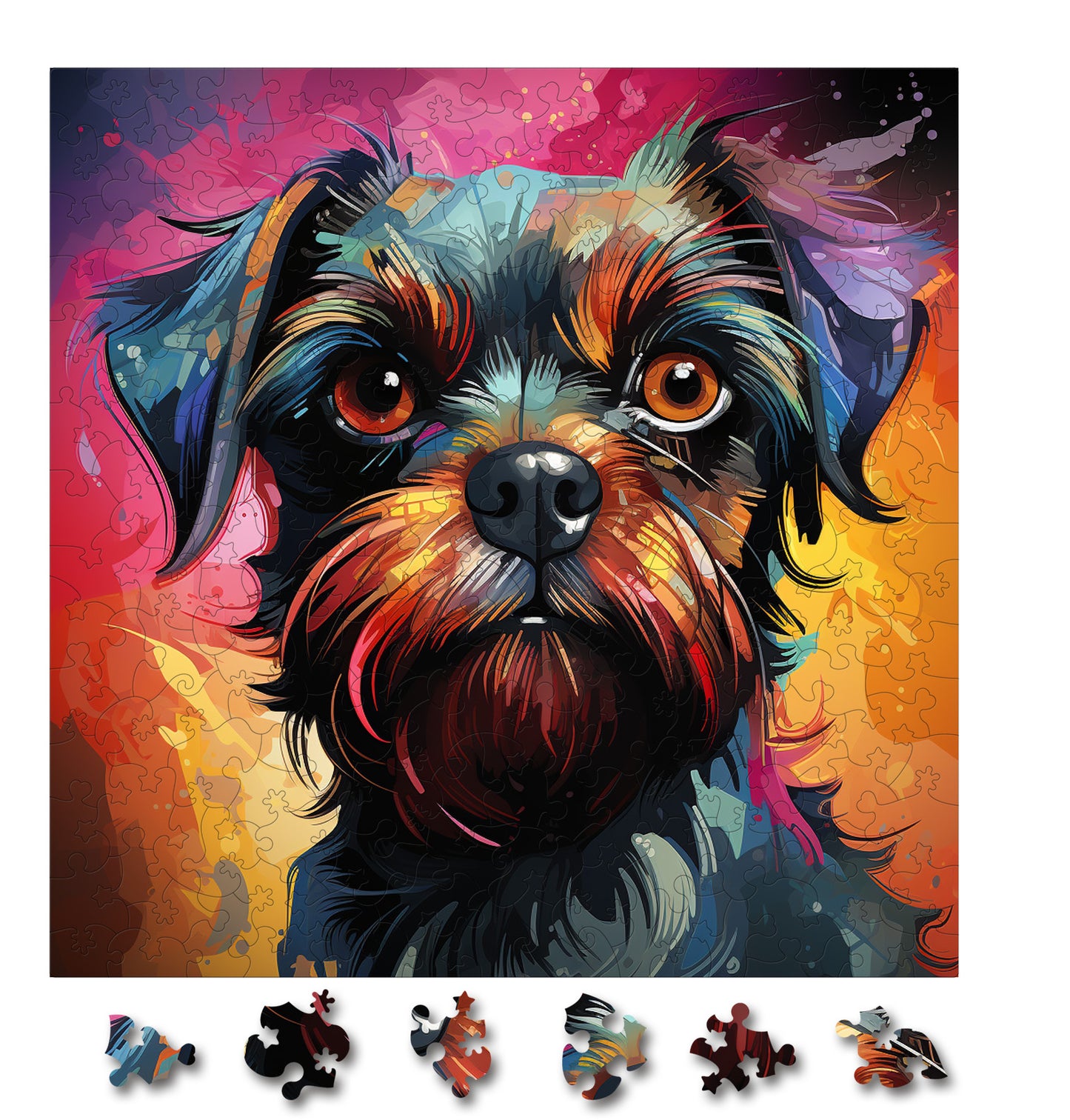 Puzzle cu Caini - Brussels Griffon 3