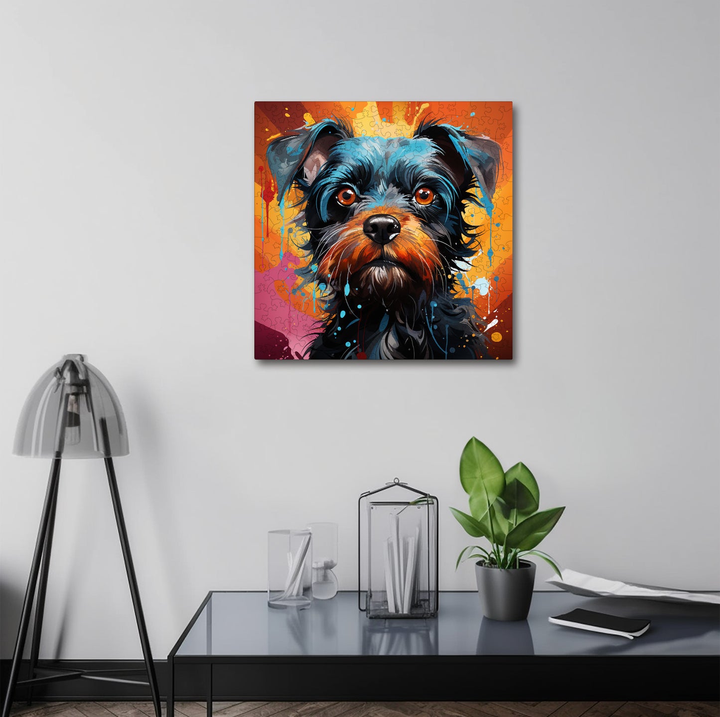 Puzzle cu Animale - Caini - Brussels Griffon 2 - 200 piese - 30 x 30 cm